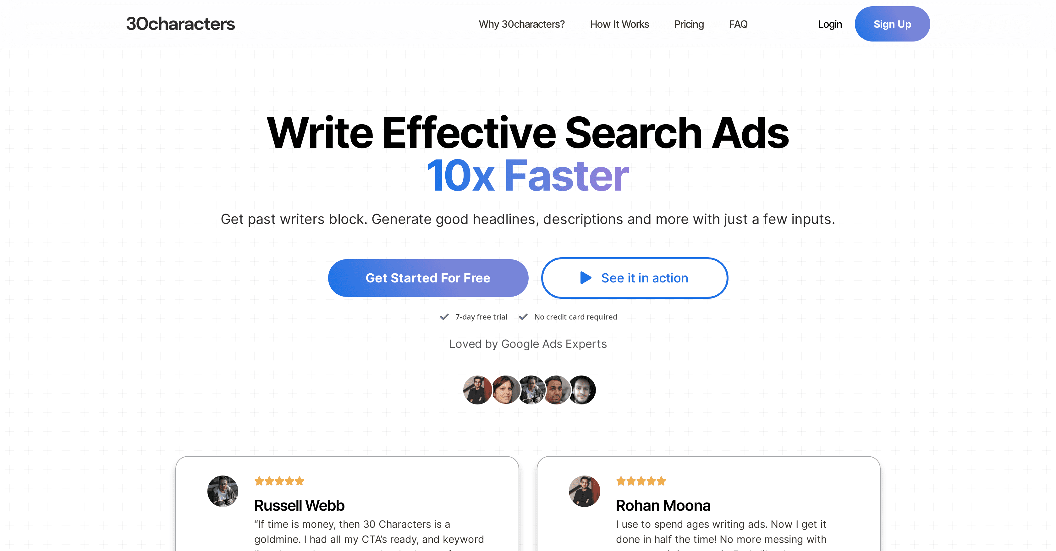 30characters screenshot