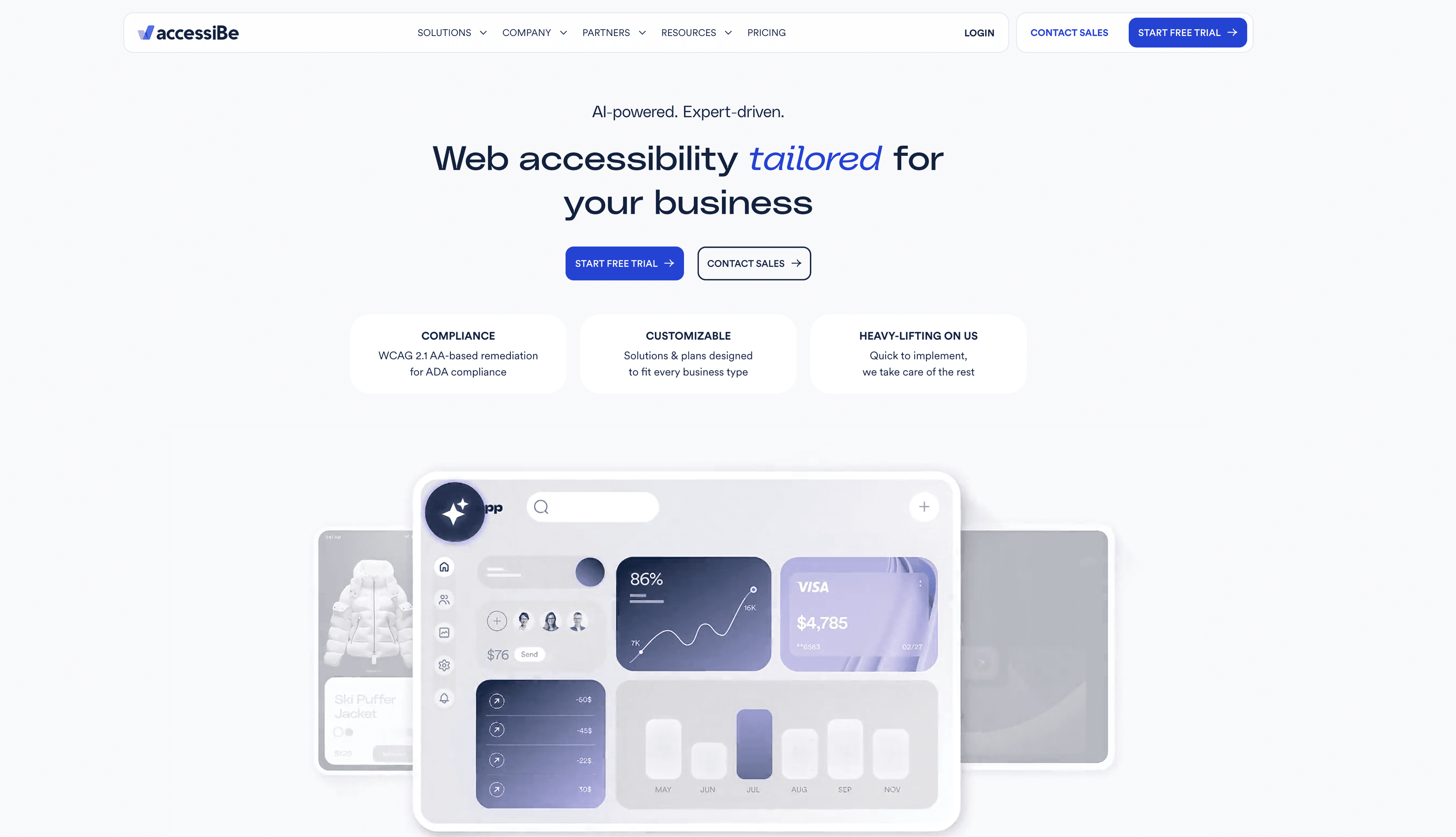 accessiBe screenshot