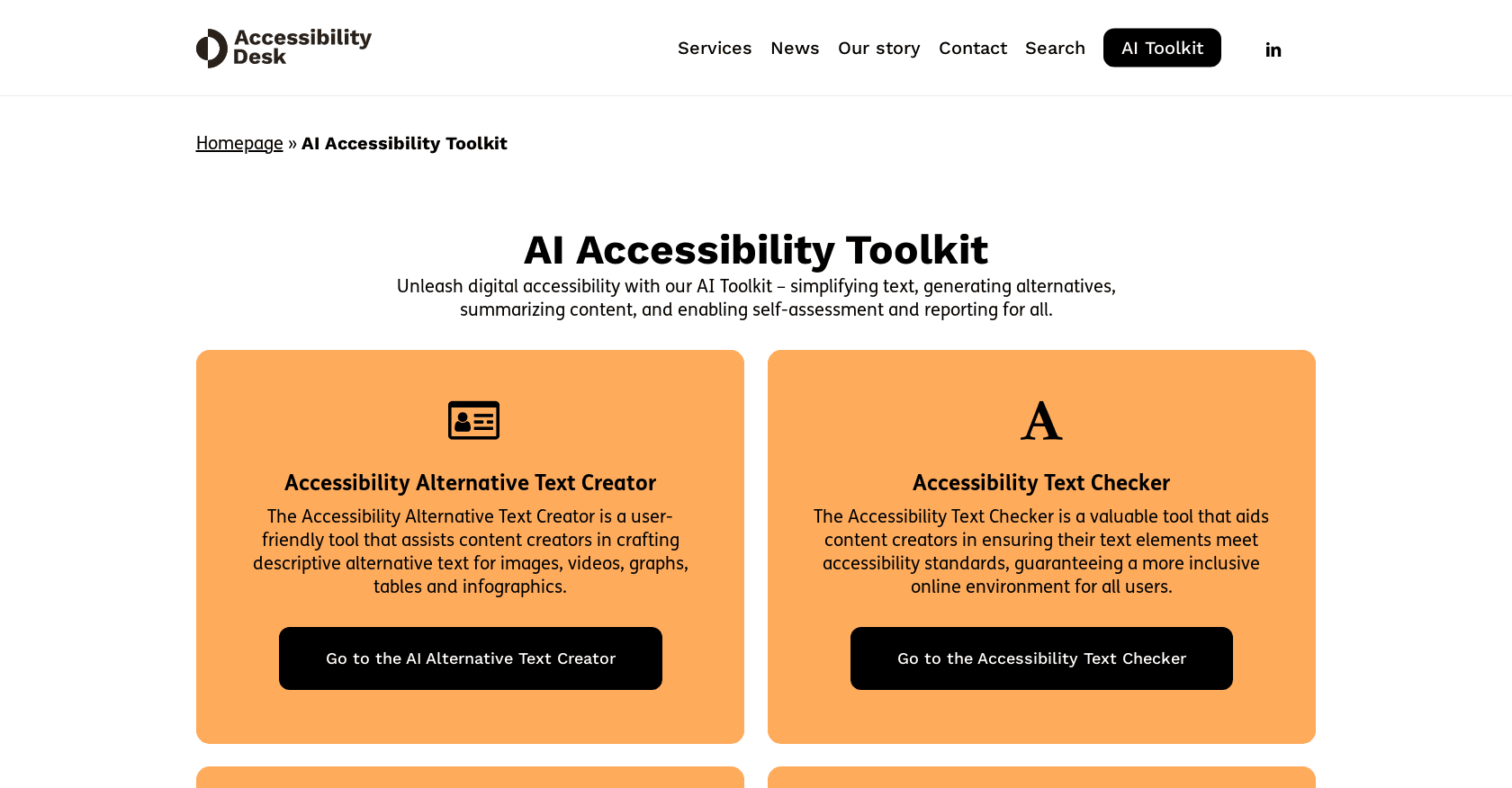 Accessibility Desk screenshot