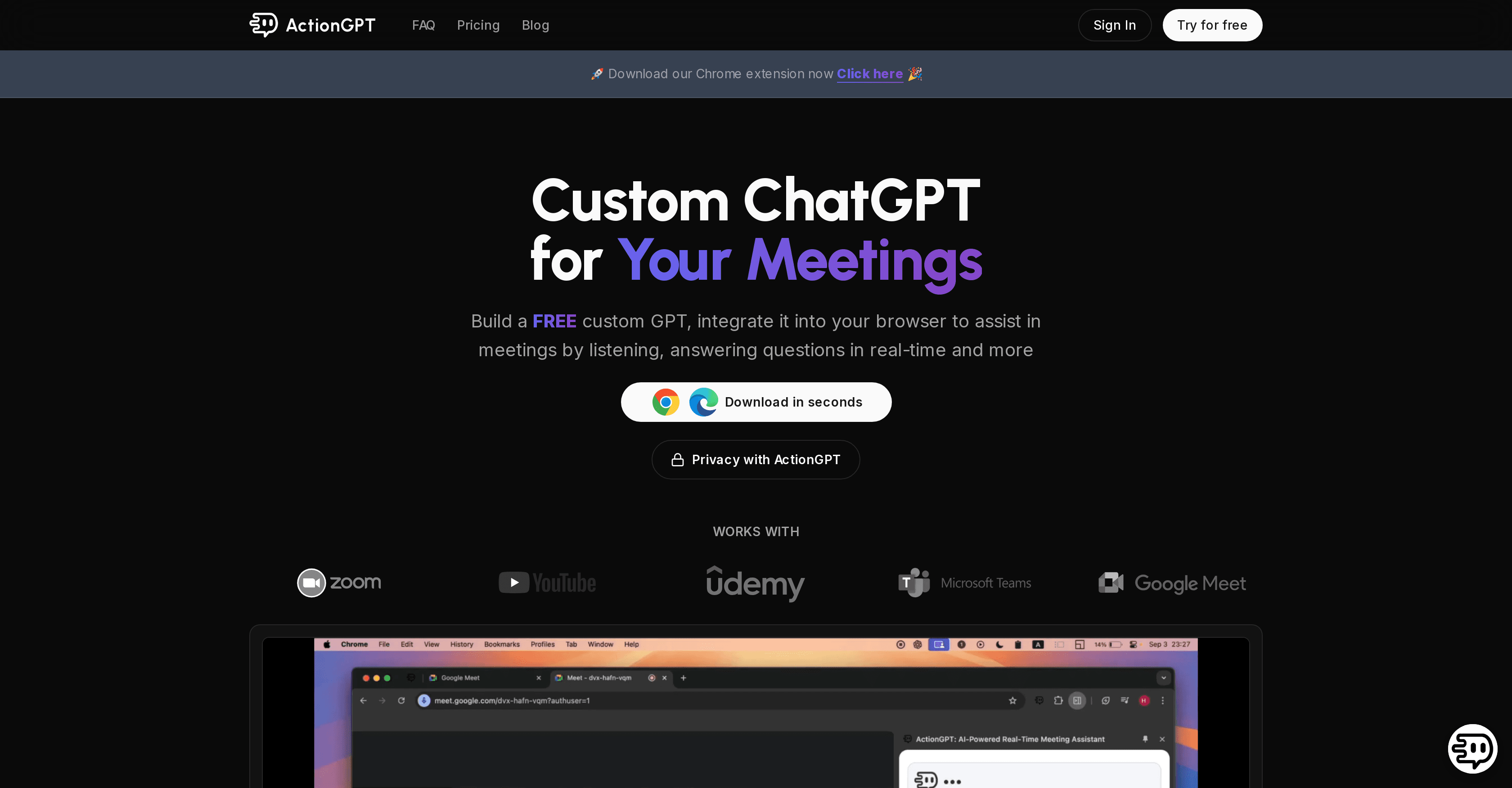 ActionGPT screenshot