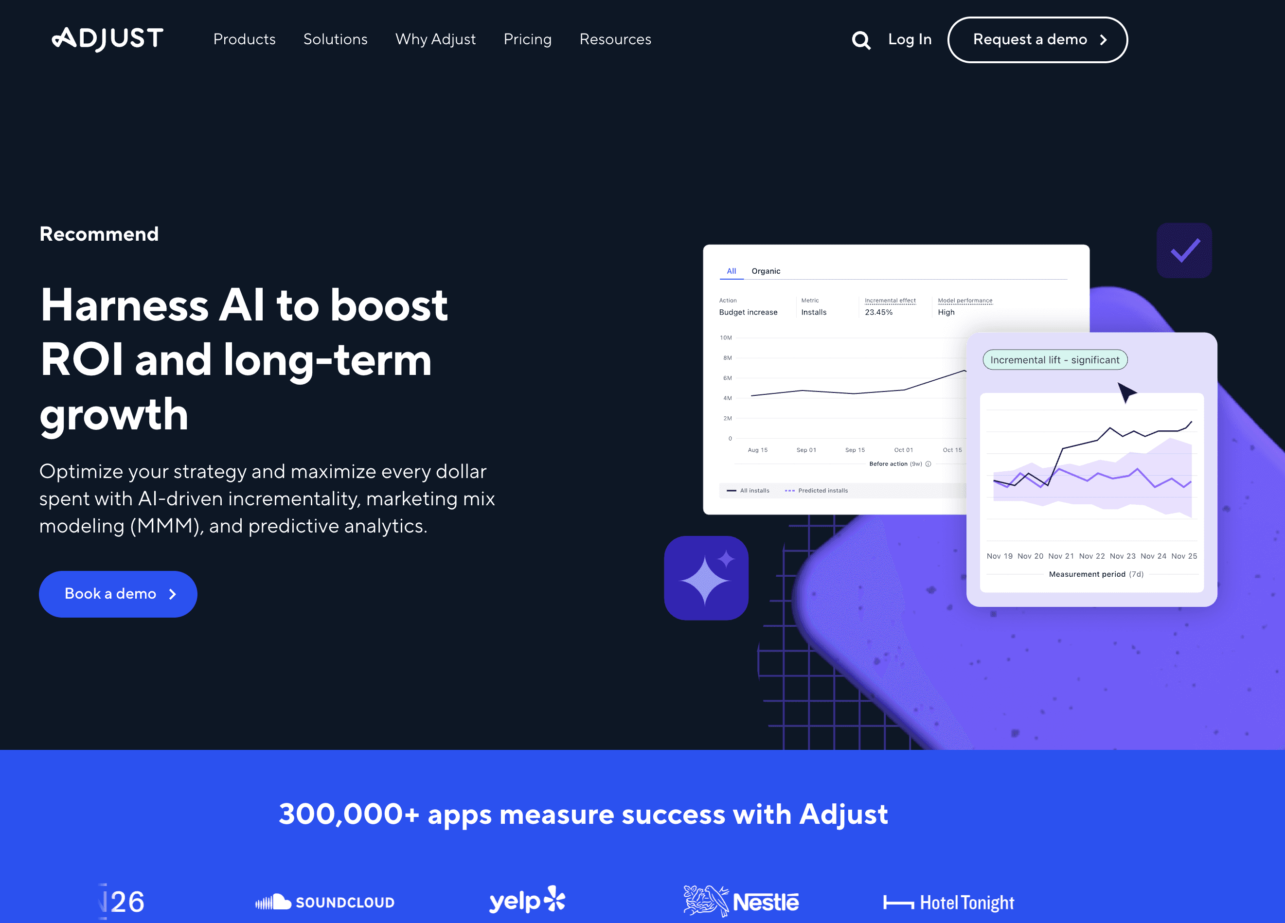 Adjust Recommend screenshot