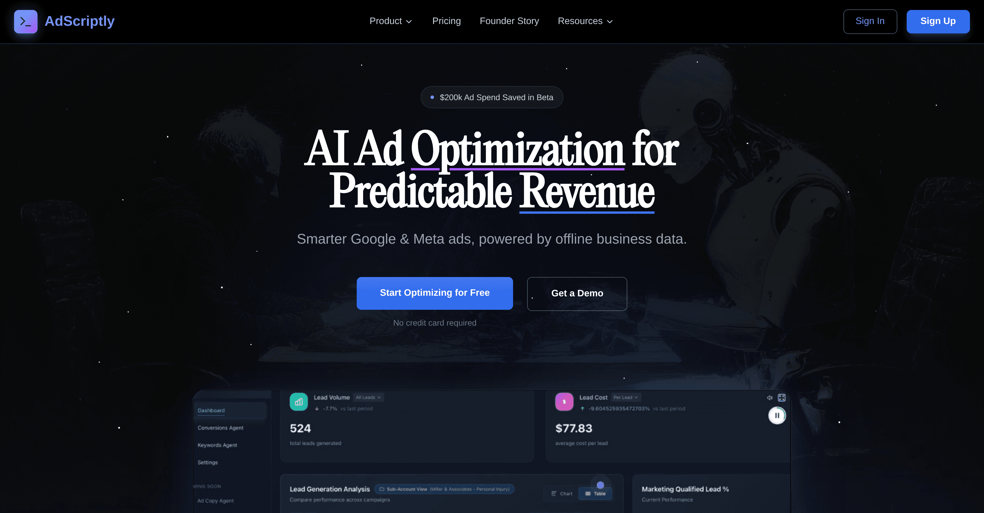 AdScriptly screenshot