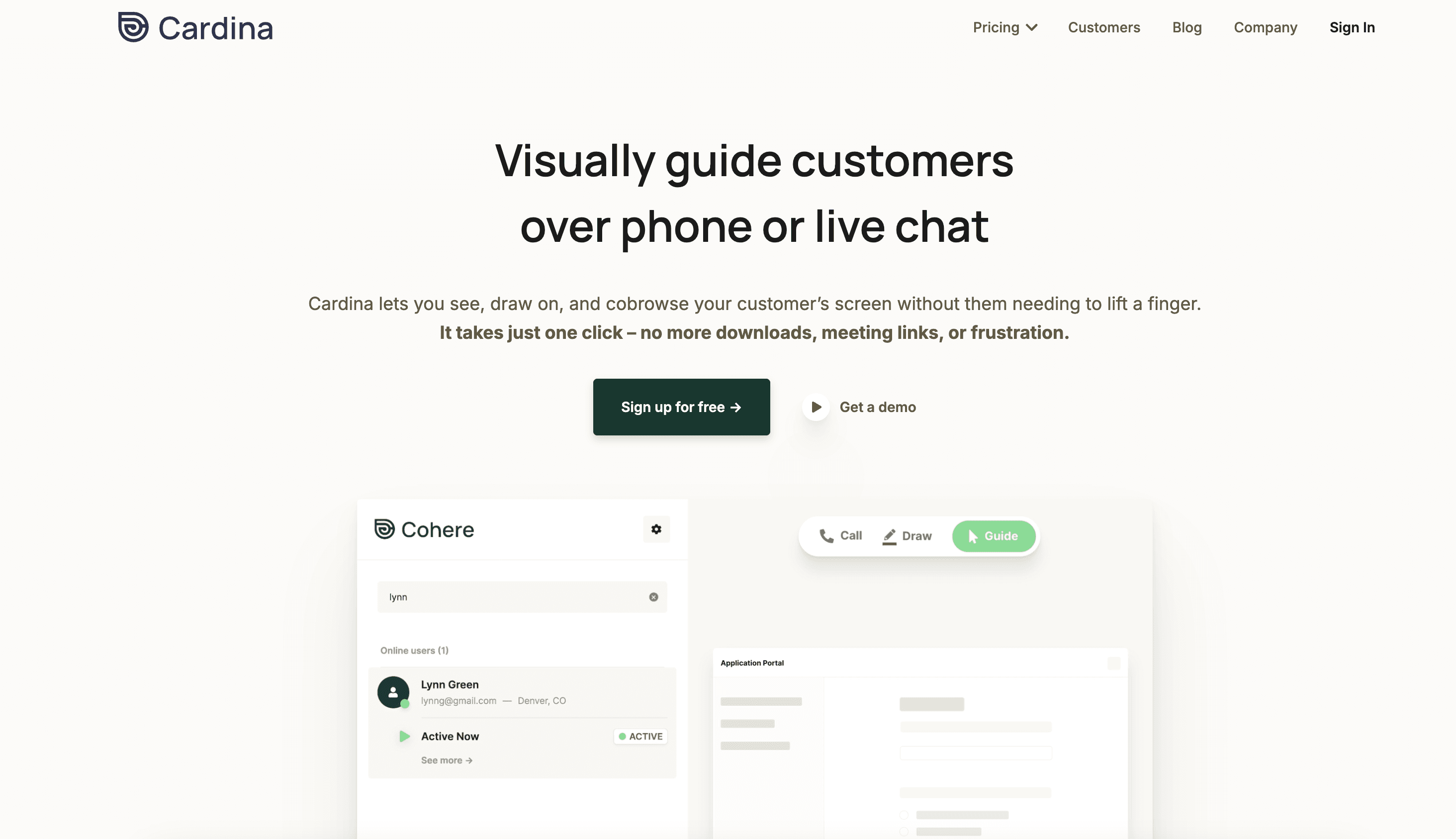 Cohere.io screenshot