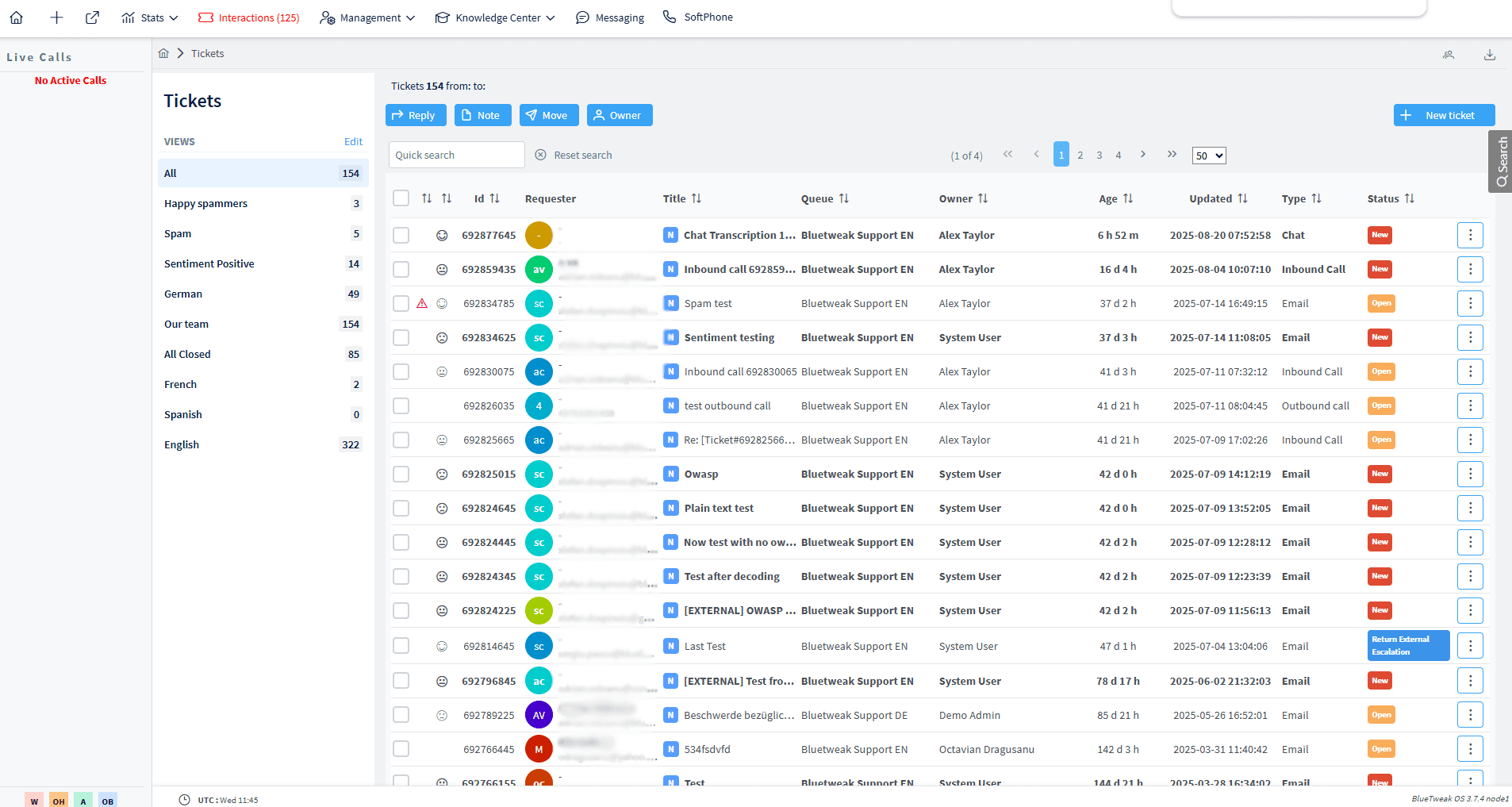 AI Omnichannel Customer Support Platform by BlueTweak screenshot