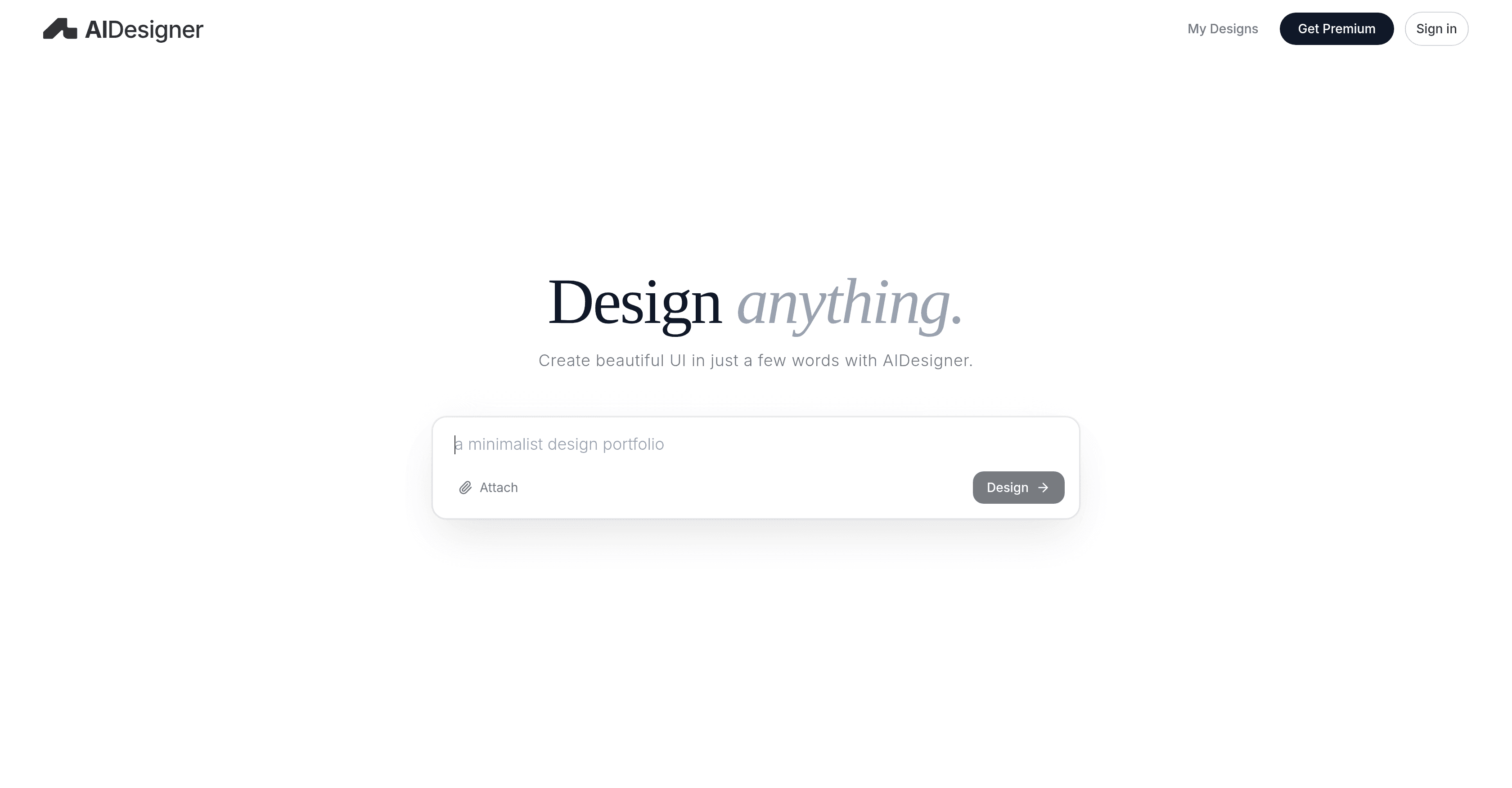 AI Designer screenshot