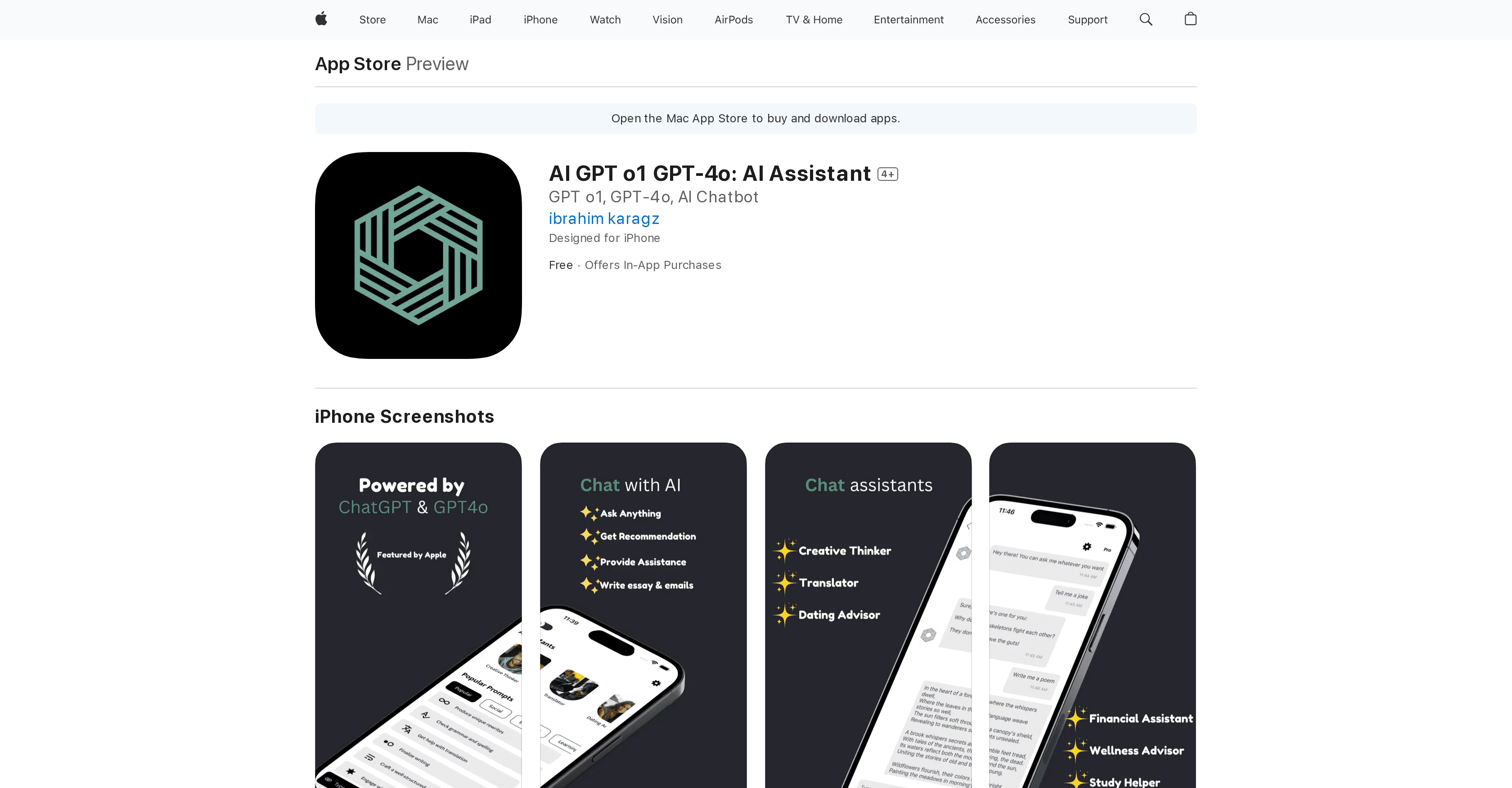 AI GPT o1 GPT-4o: AI Assistant screenshot