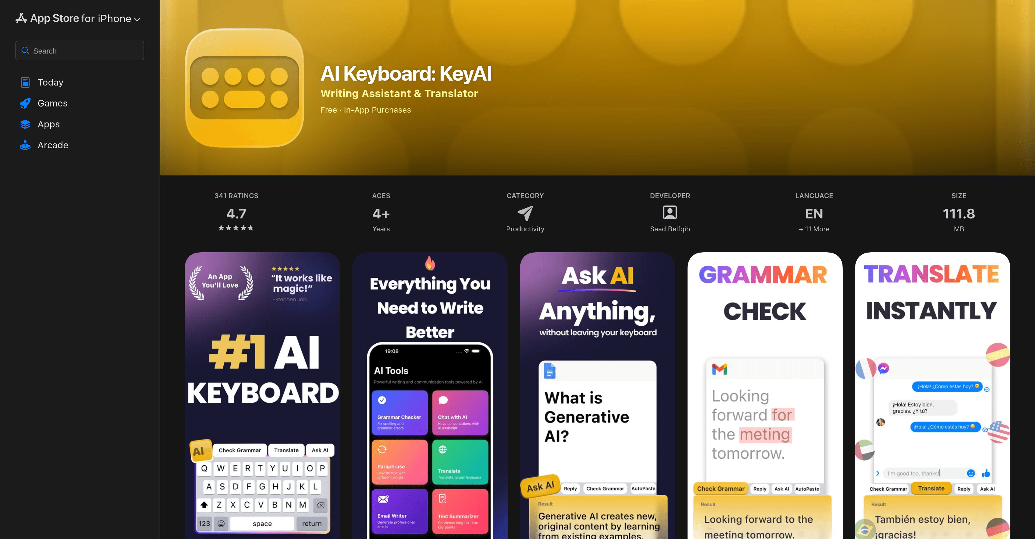 AI Keyboard: KeyAI screenshot