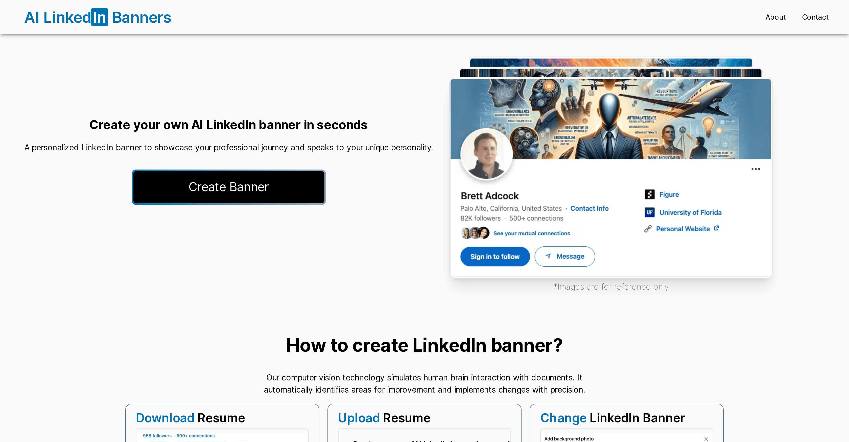 AI LinkedIn Banners screenshot