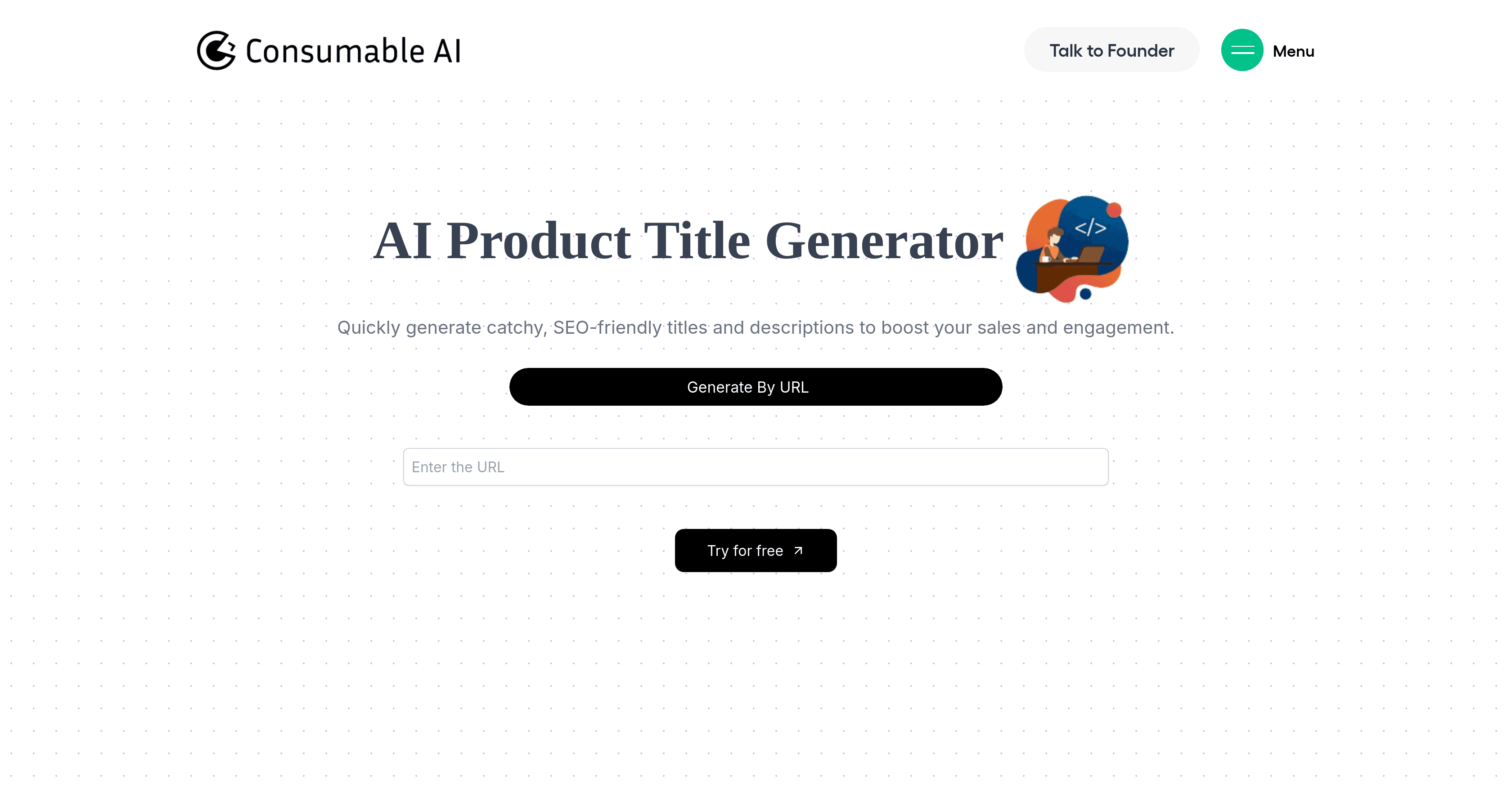 AI Product Title Generator screenshot