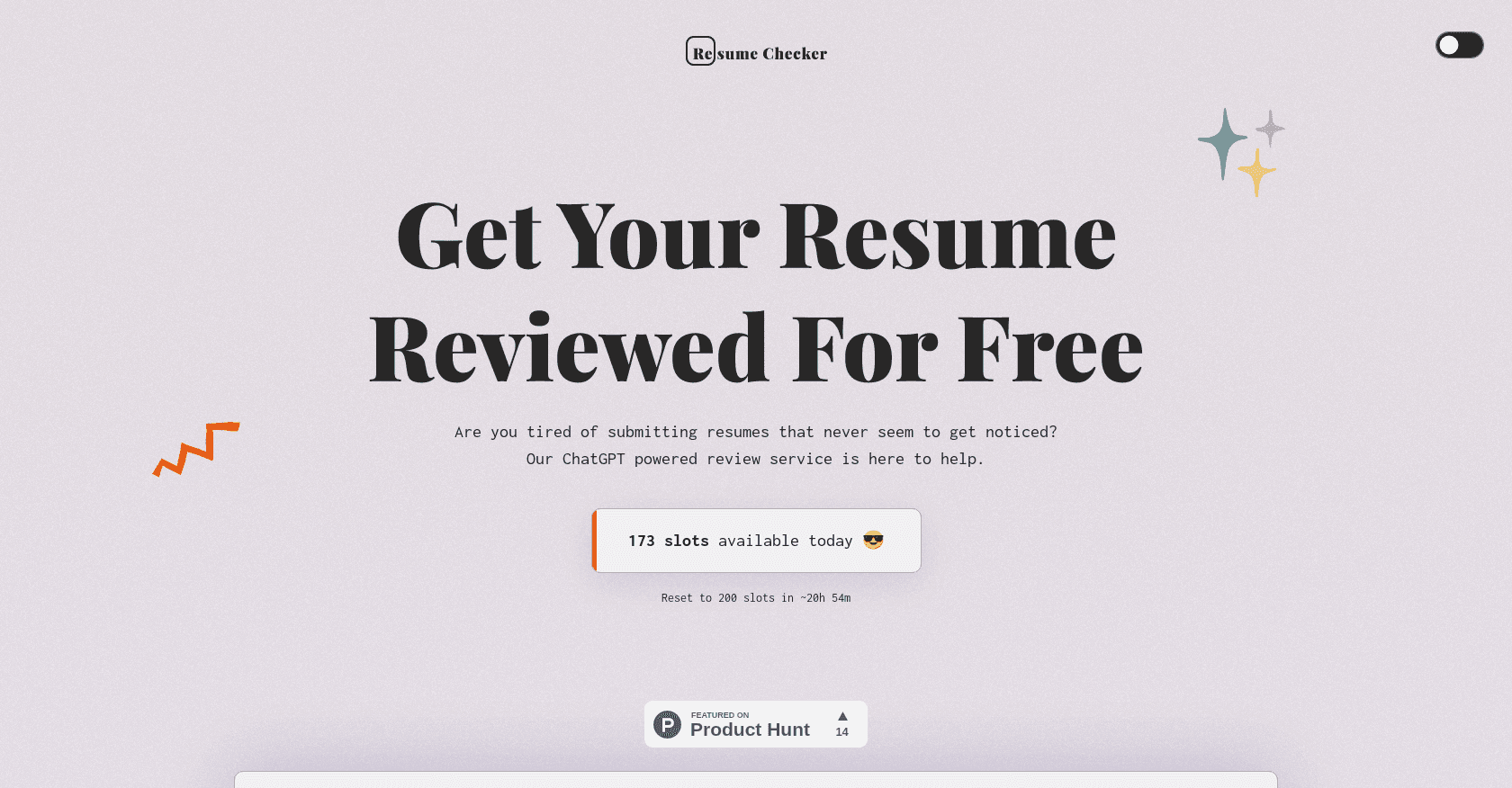 AI Resume Checker screenshot