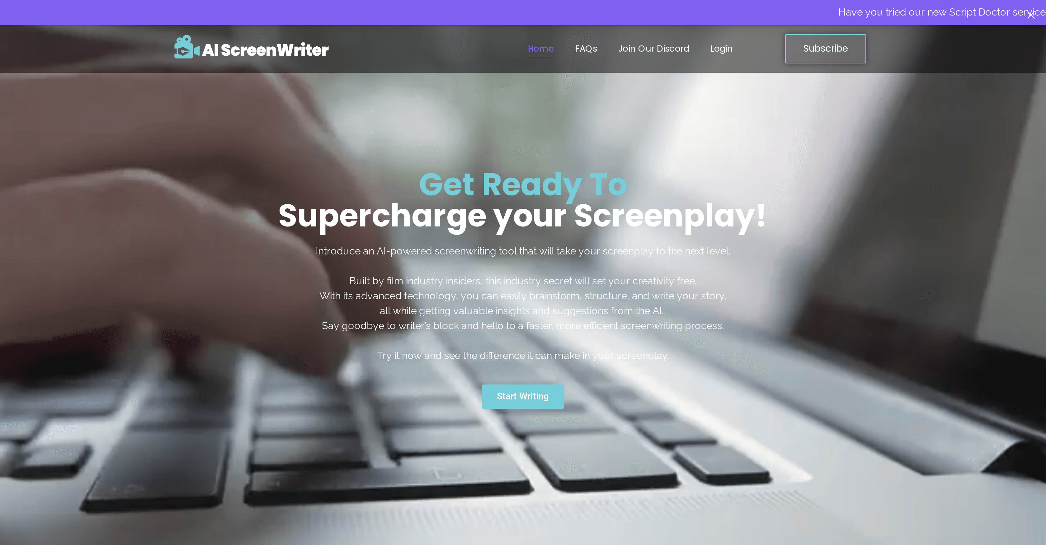 AI Screenwriter screenshot
