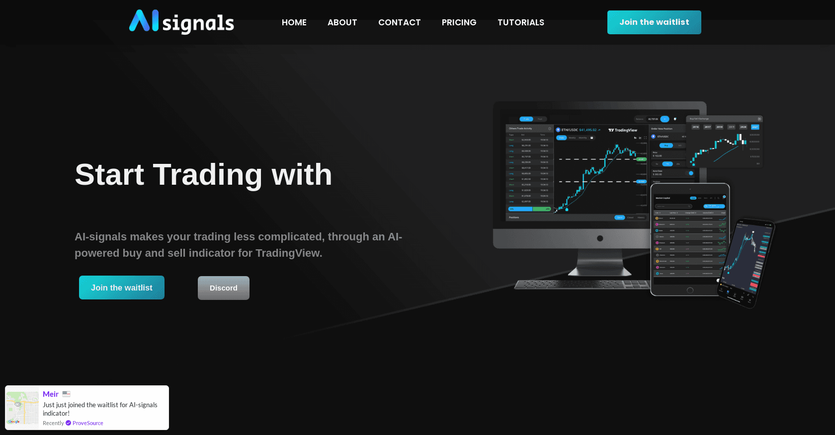 AI-signals screenshot