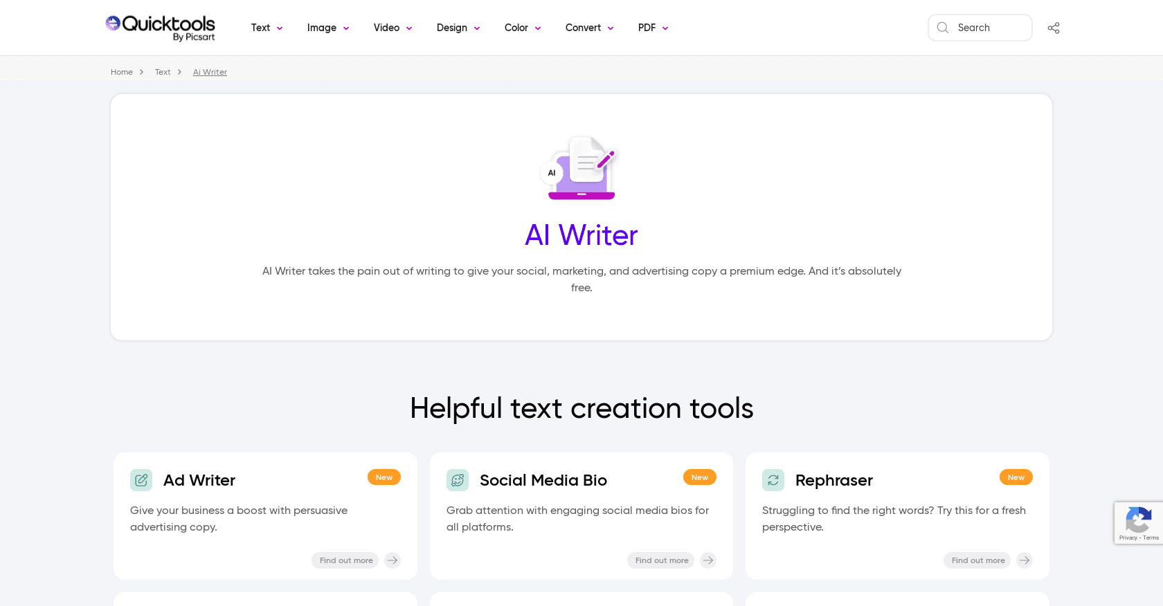AI Writer by Picsart screenshot