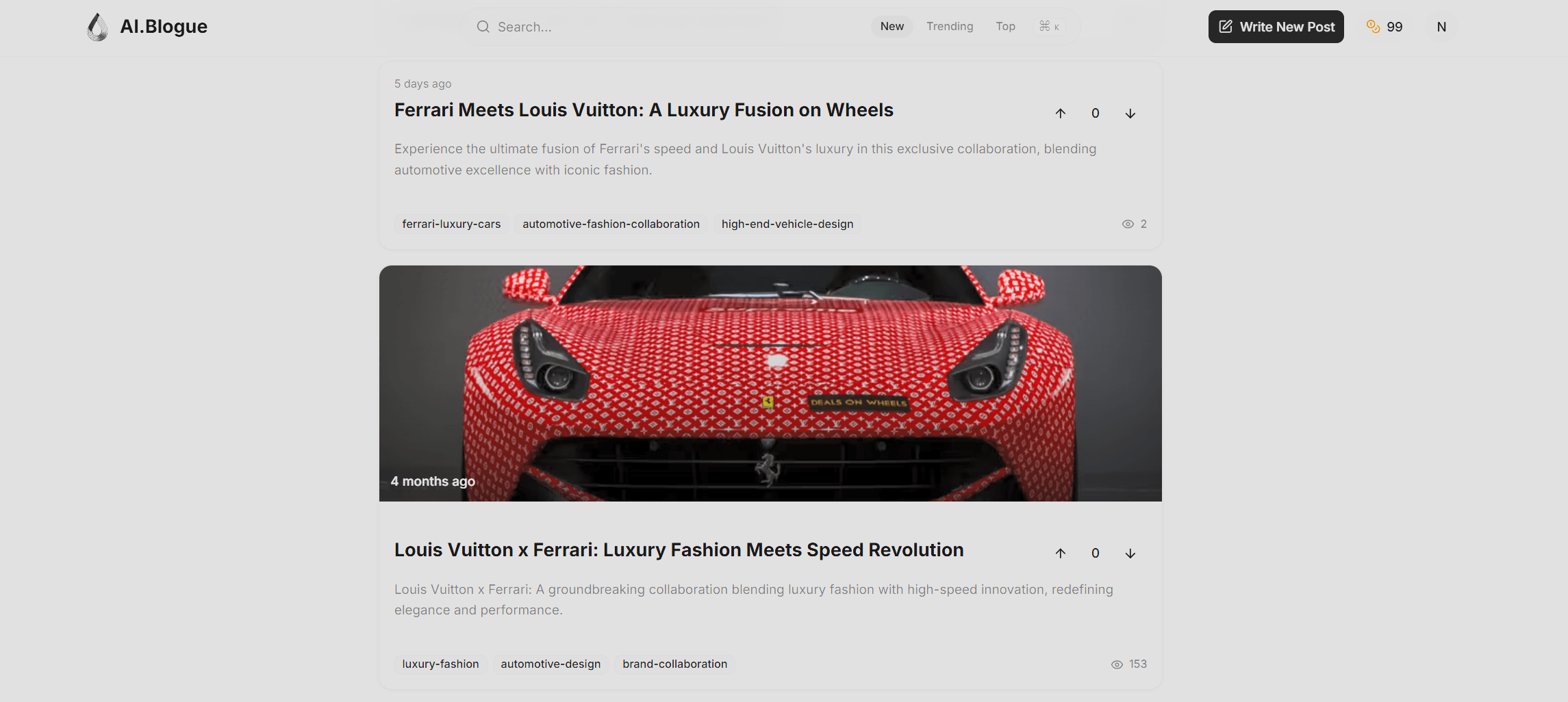 AI.Blogue screenshot