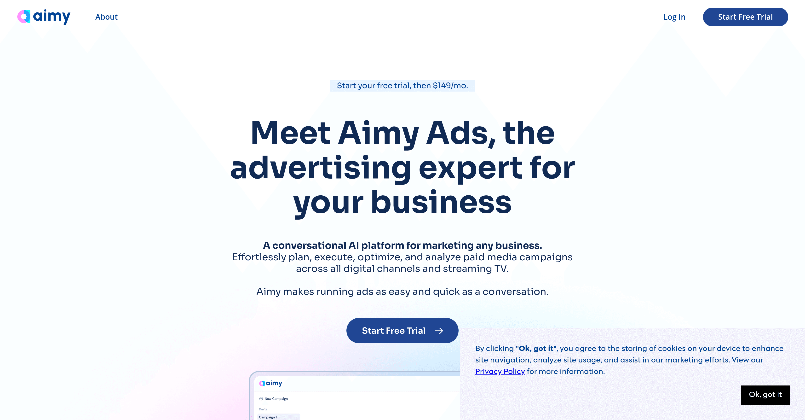 Aimy Ads screenshot