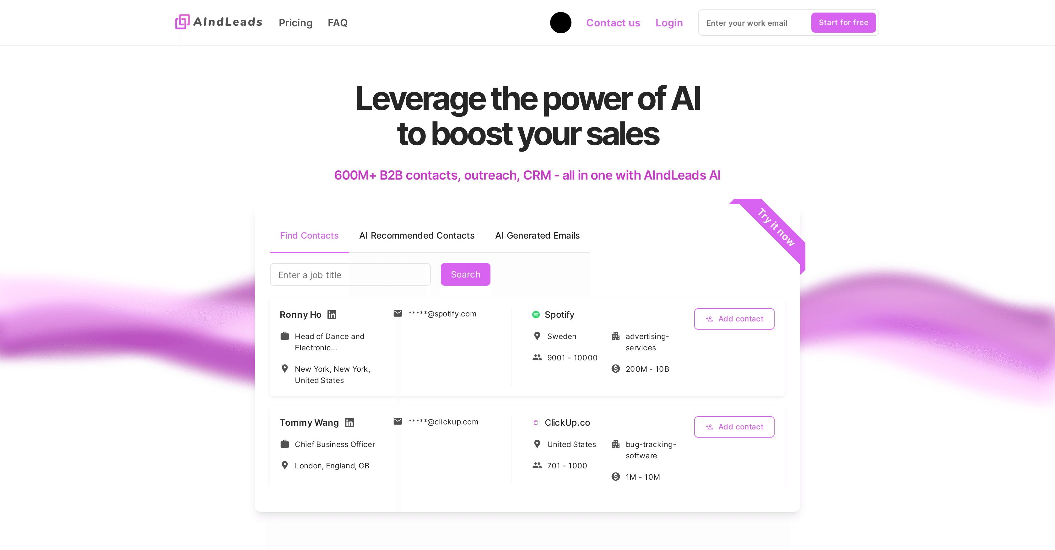 AIndLeads screenshot