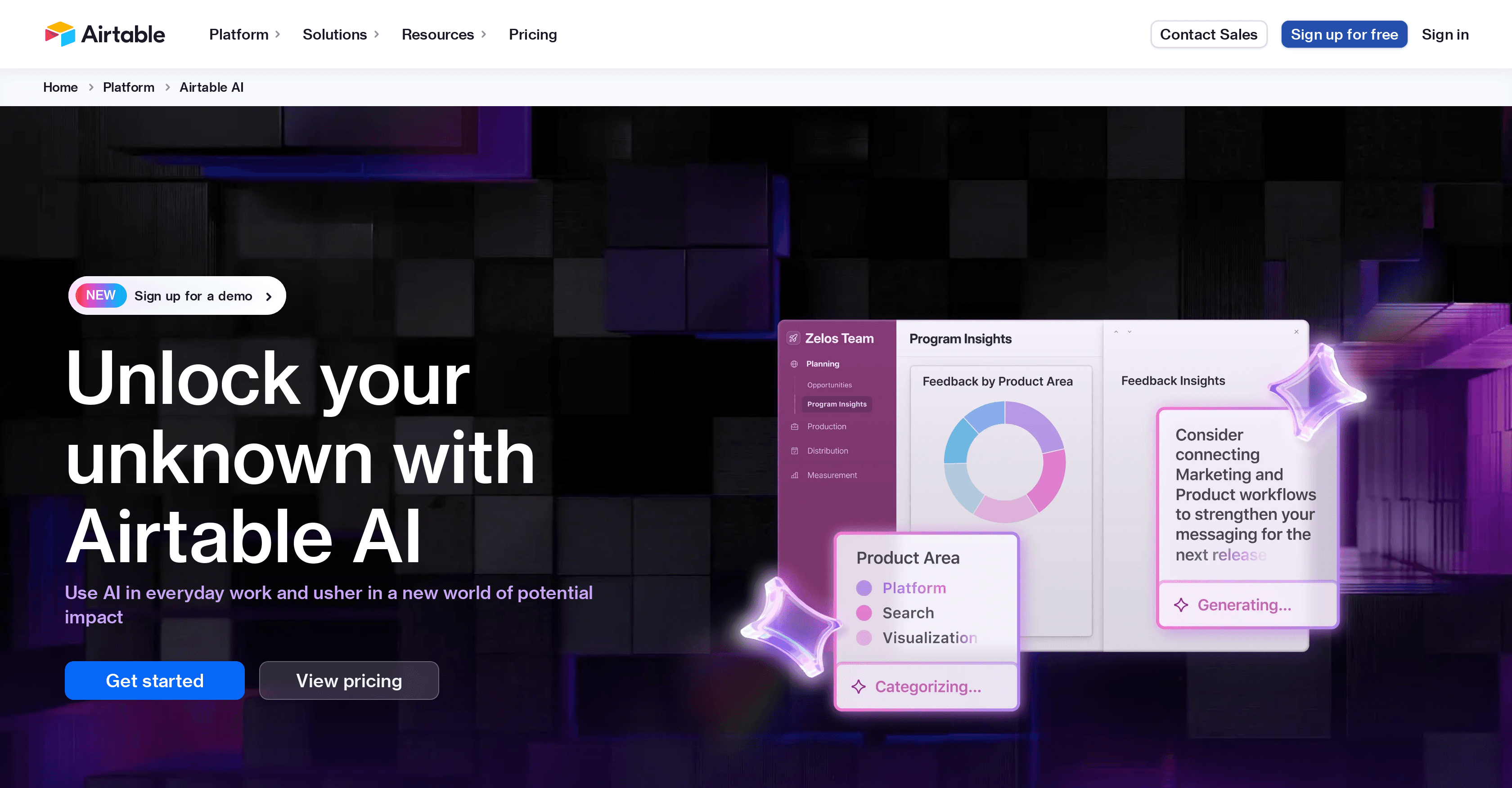 Airtable AI screenshot