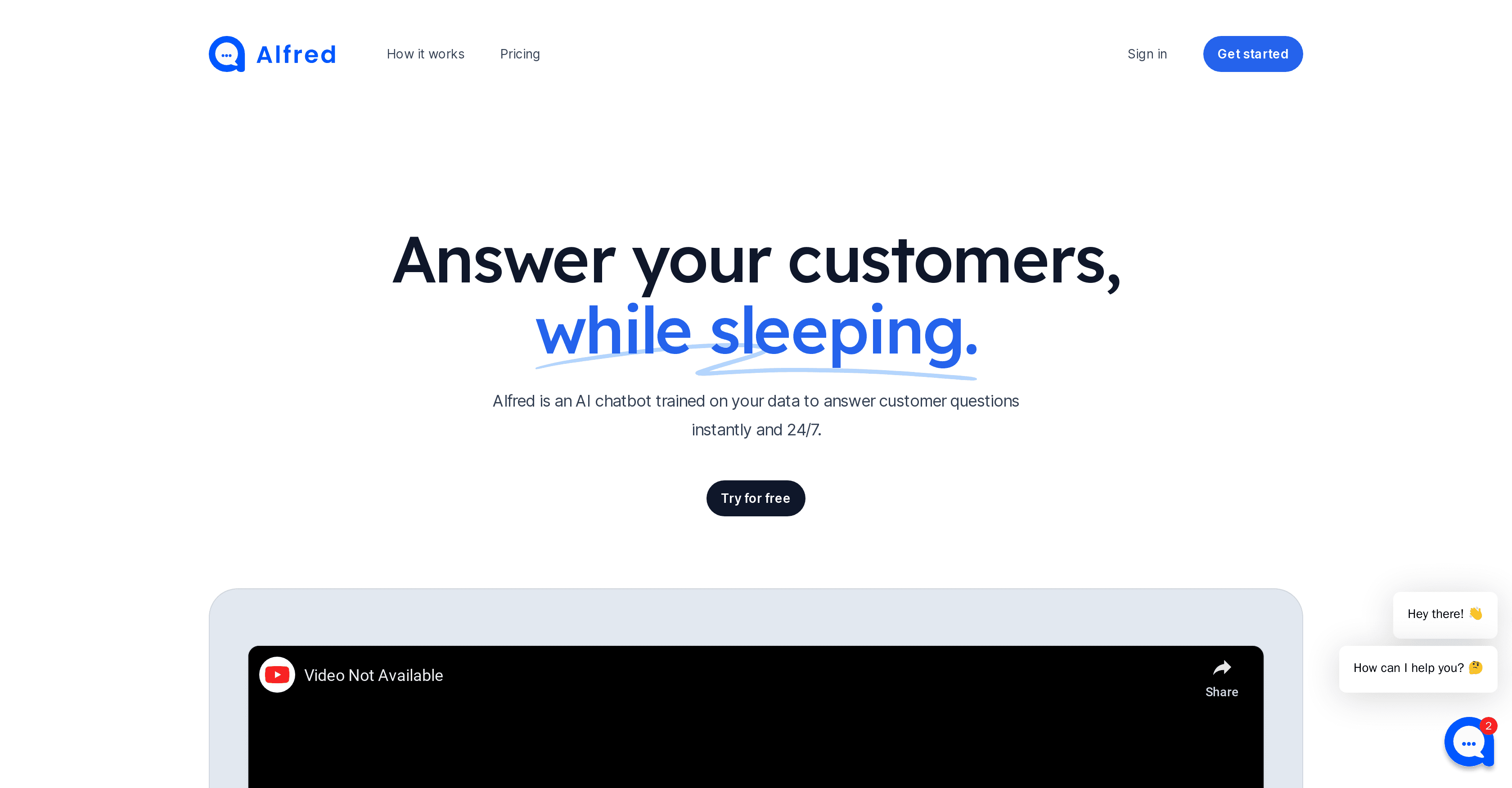 Alfred Chat screenshot