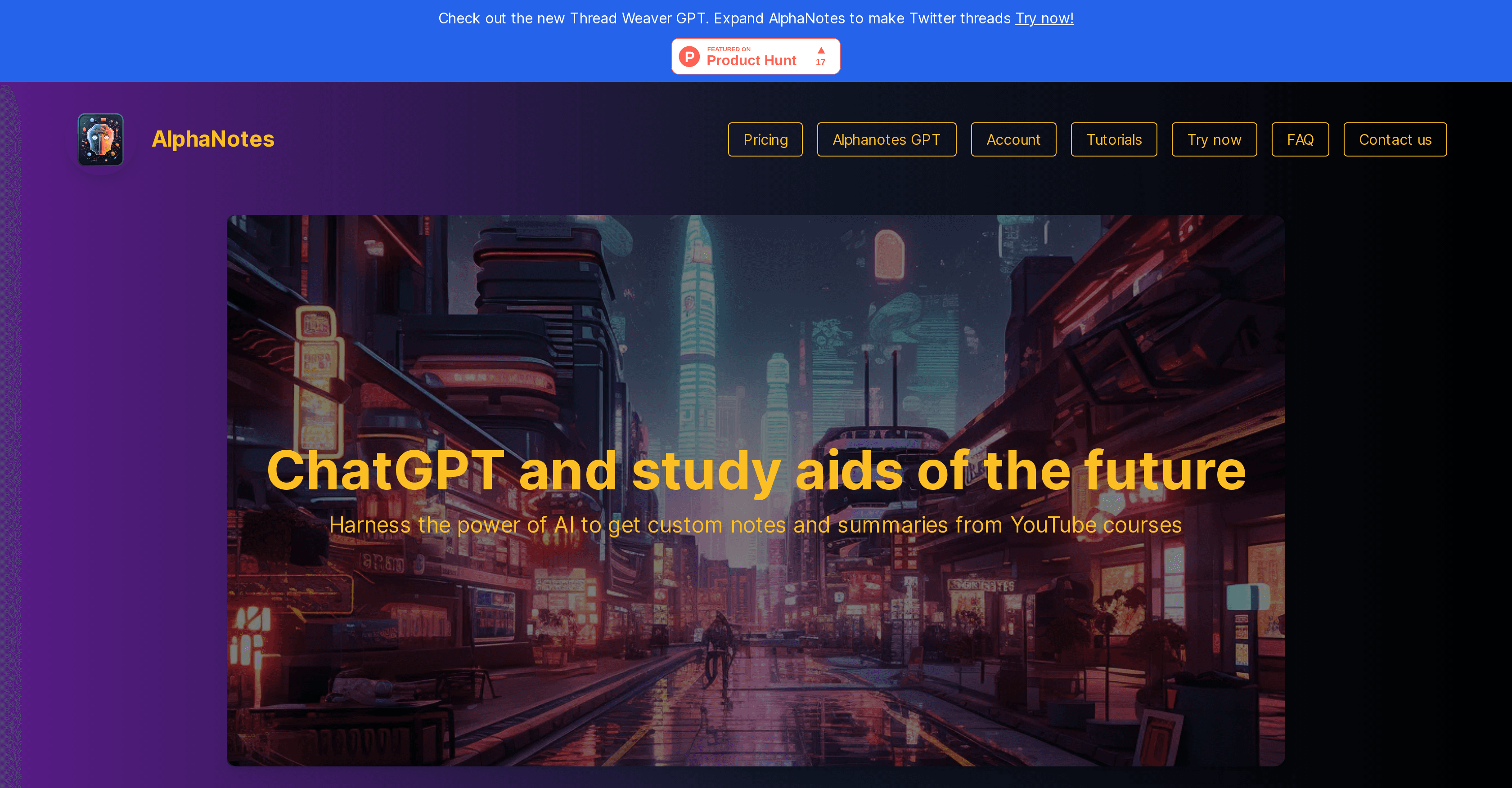 AlphaNotes screenshot