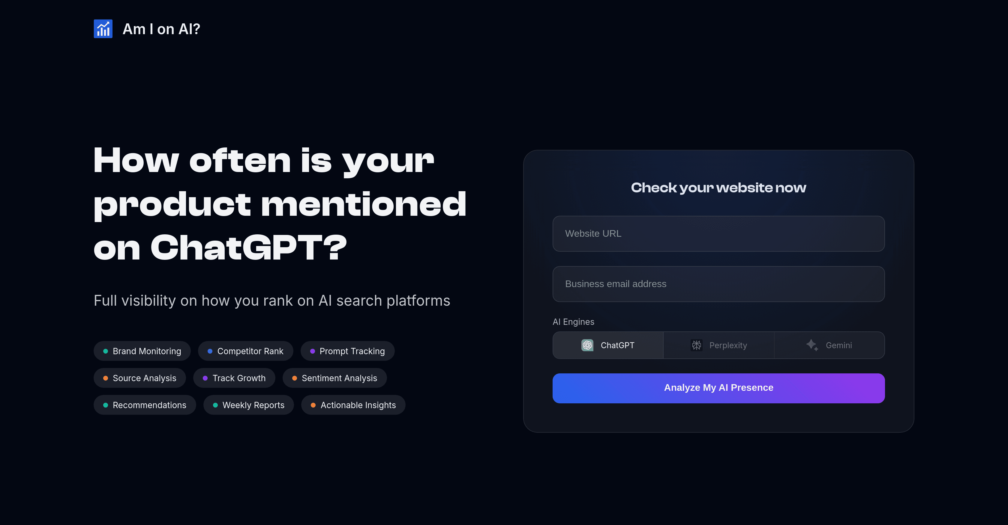 Am I on AI? screenshot