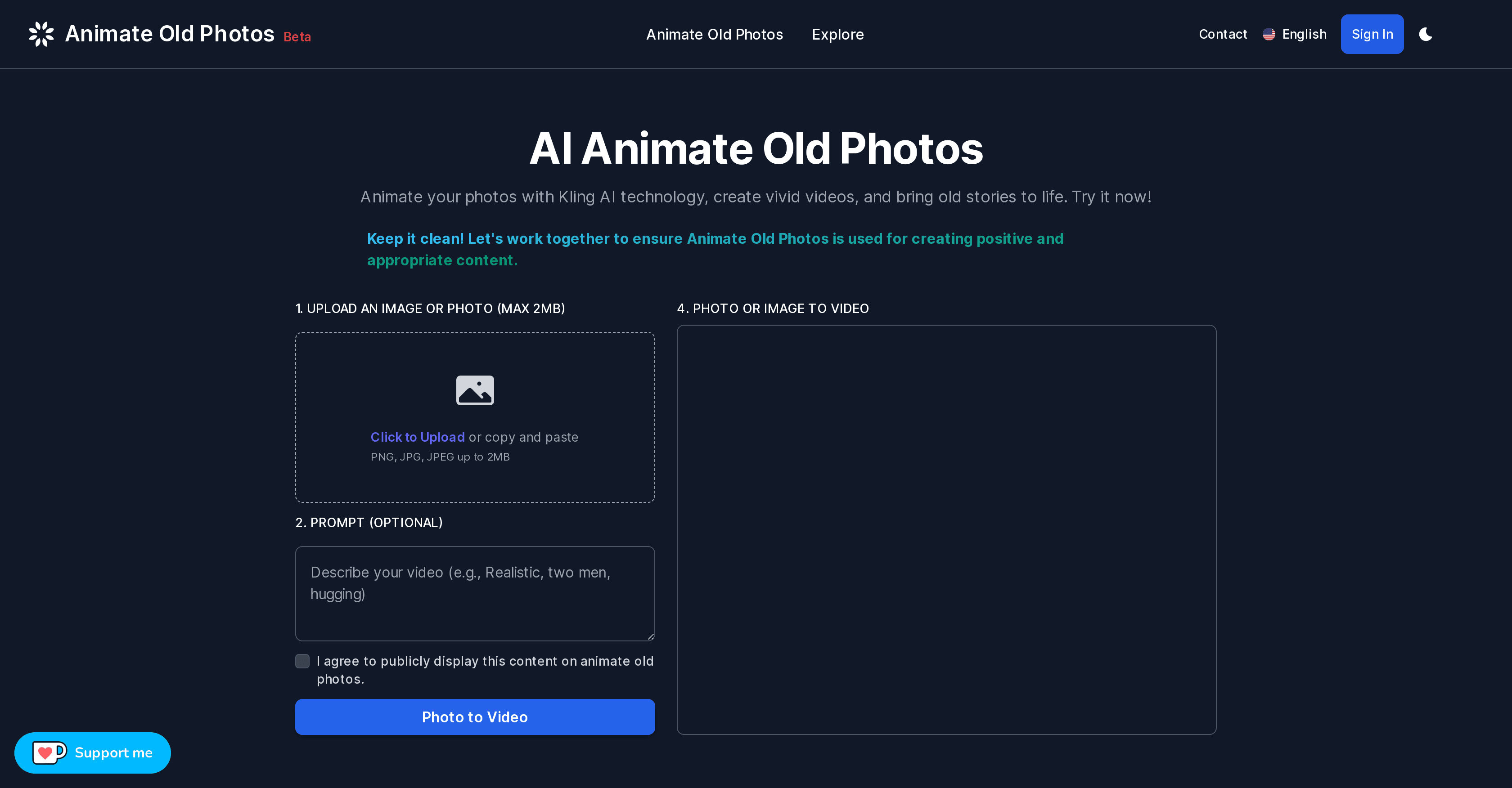 Animate Old Photos screenshot