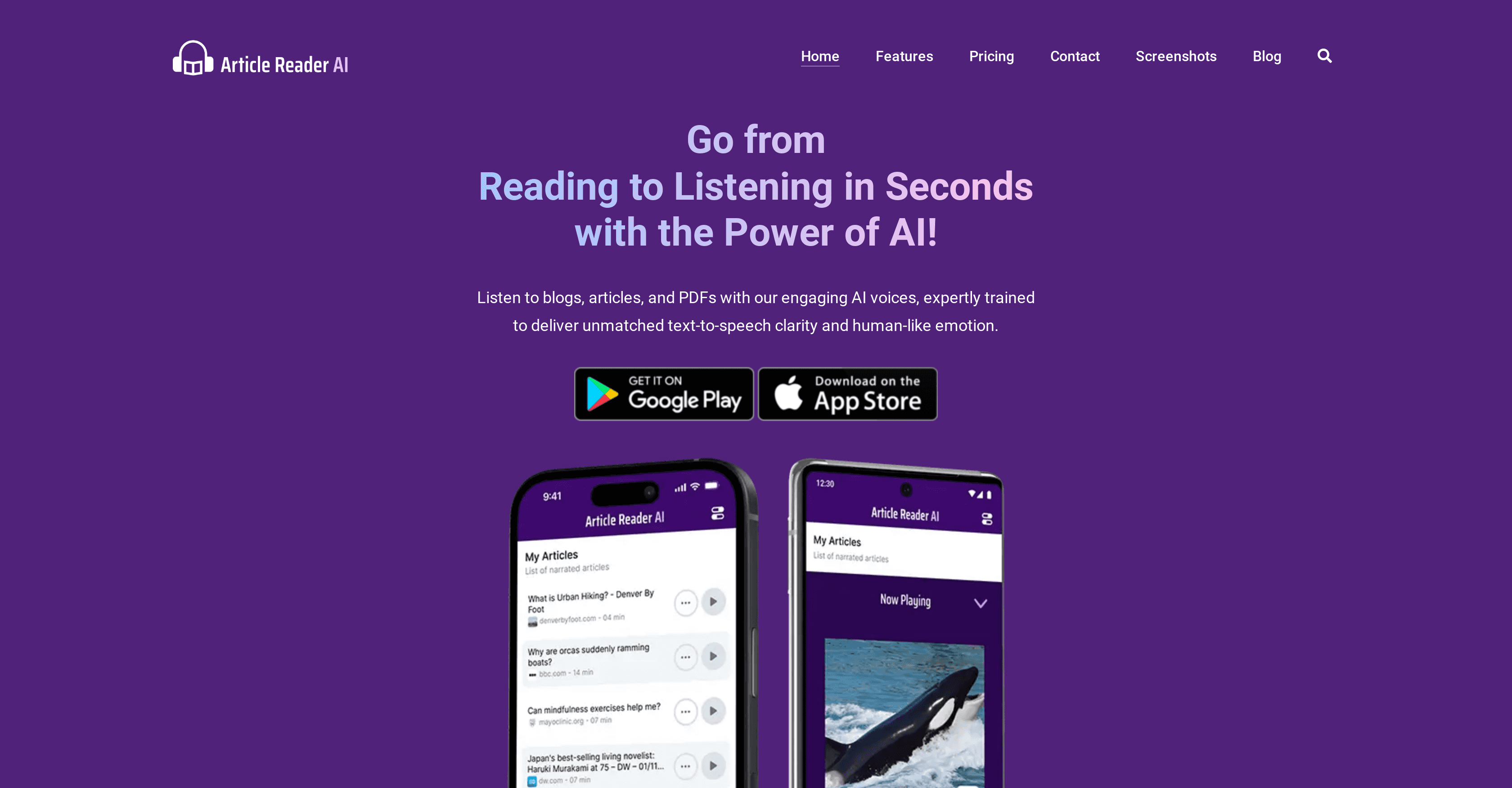 Article Reader AI screenshot