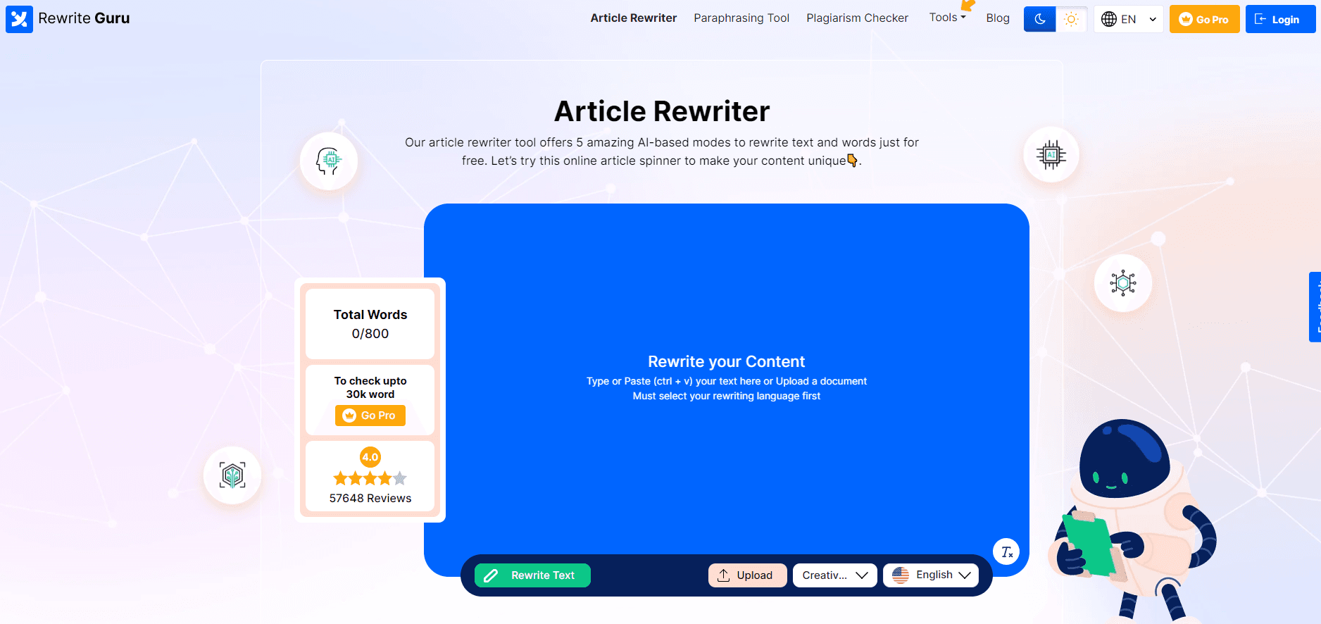 Article Rewriter screenshot