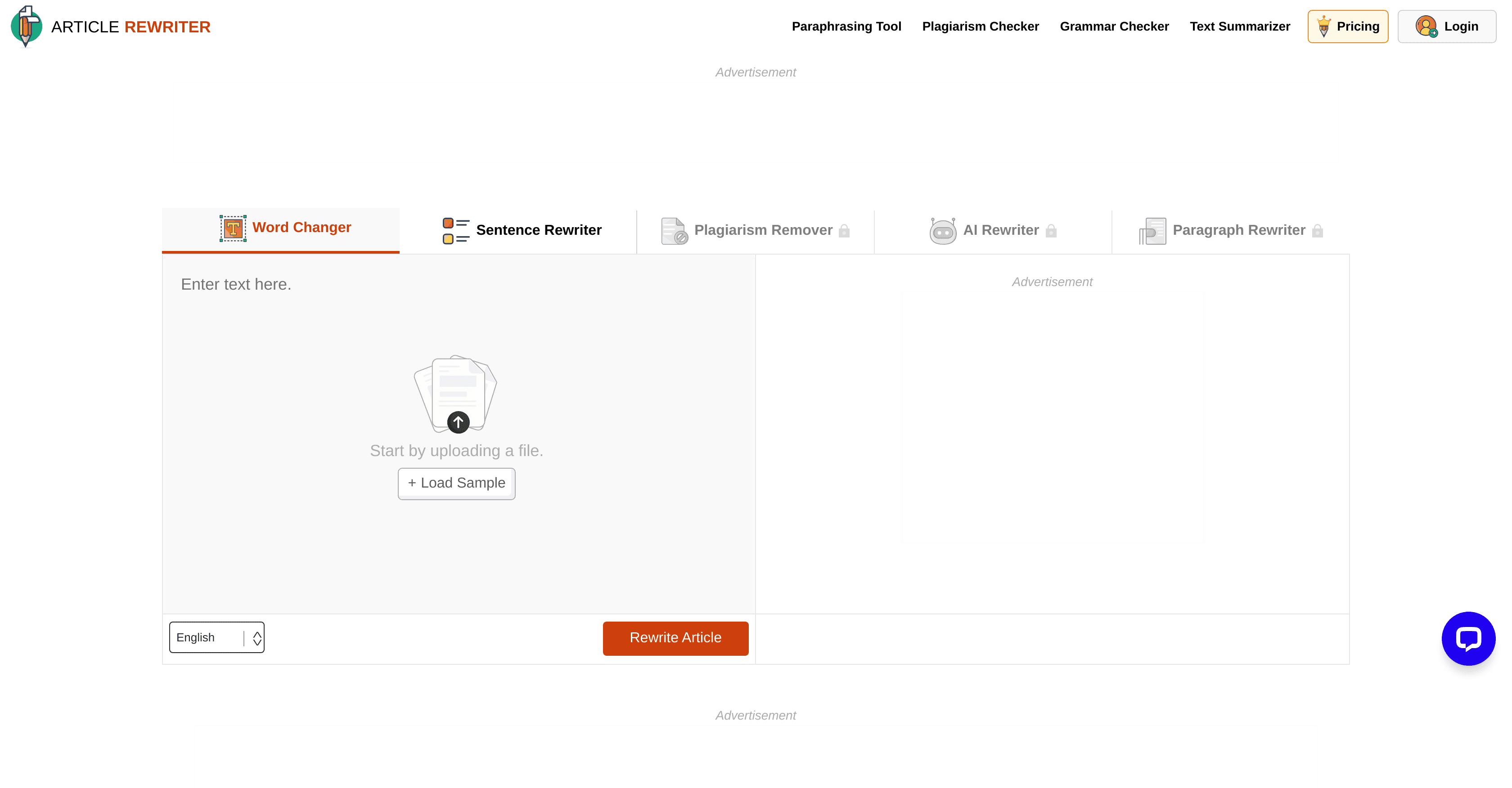 ArticleRewriter screenshot