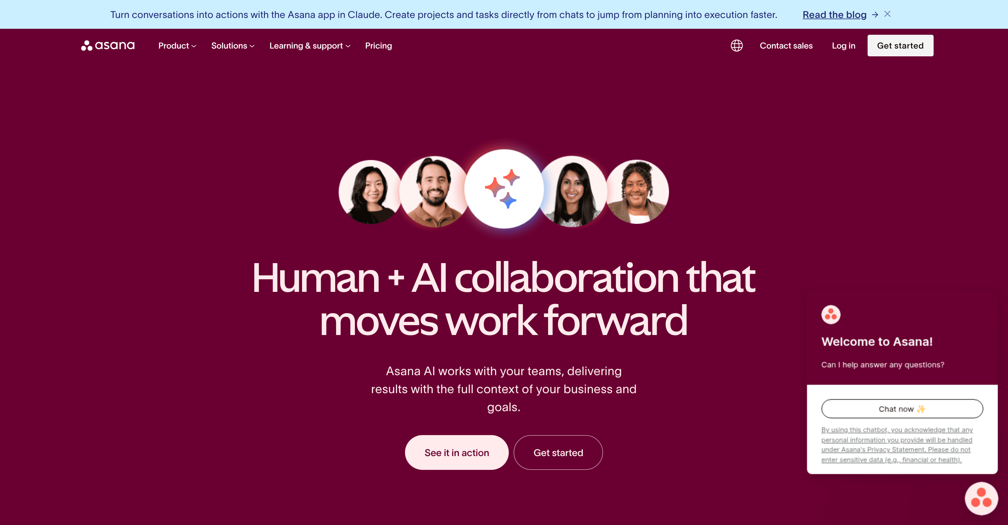 Asana AI screenshot