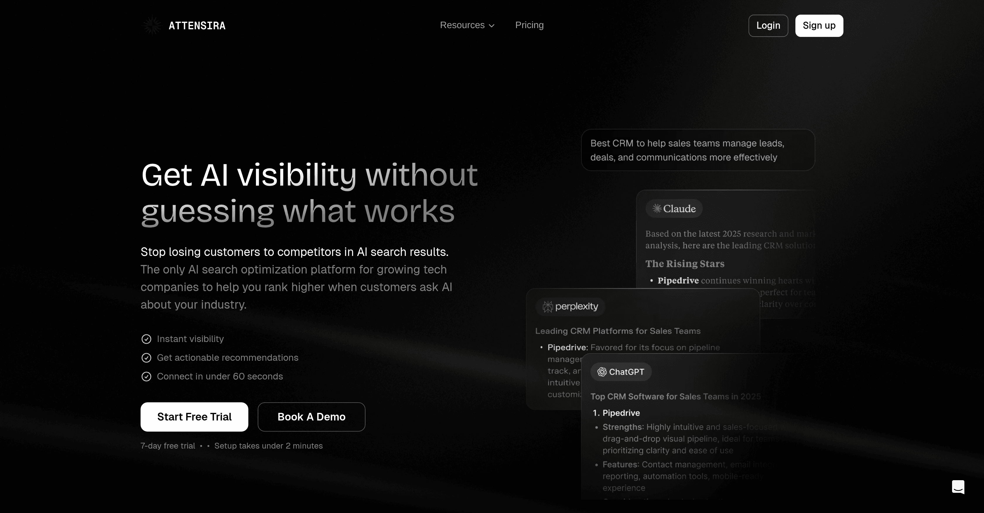 Attensira screenshot
