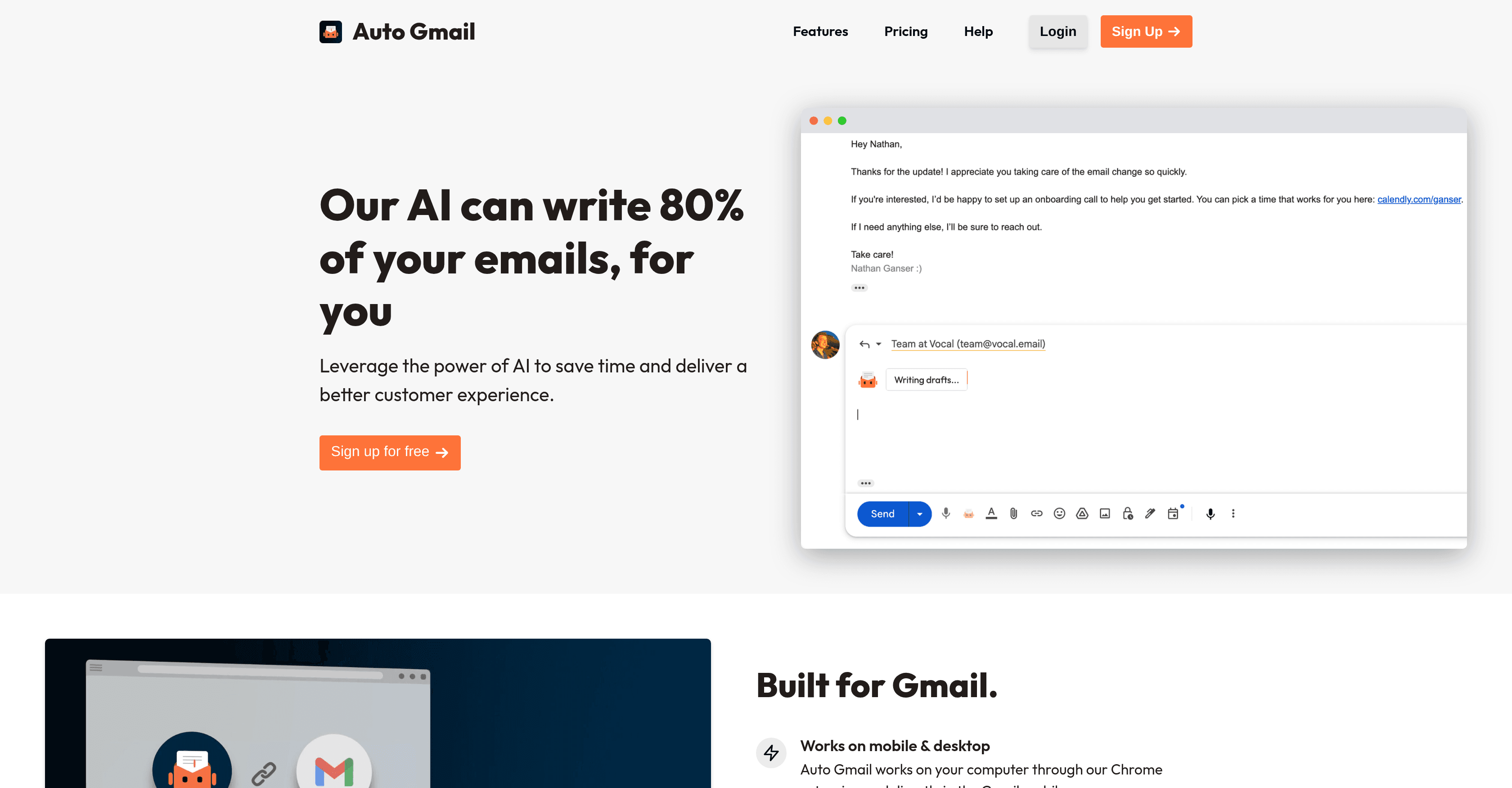 Auto Gmail screenshot