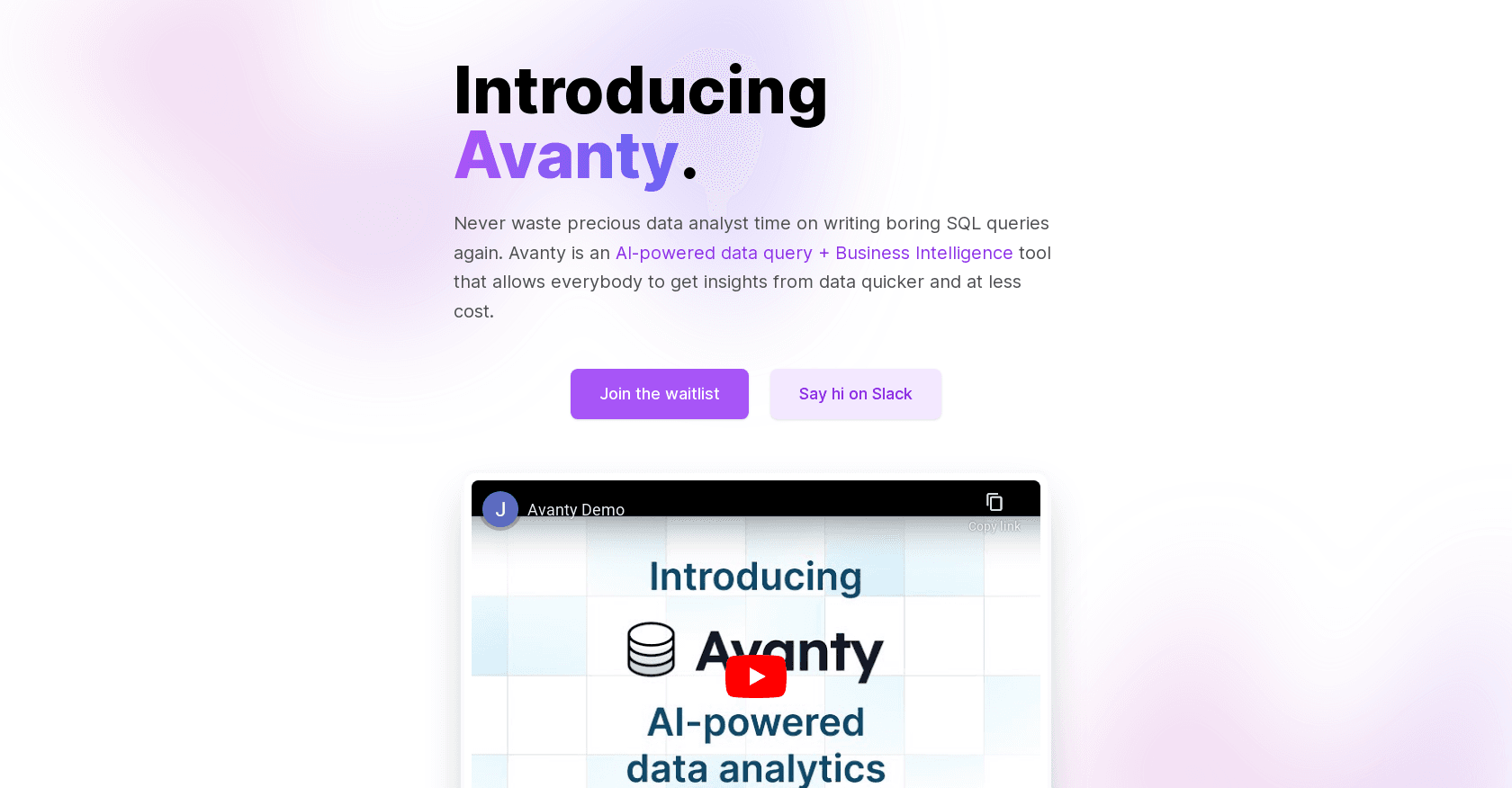 Avanty screenshot