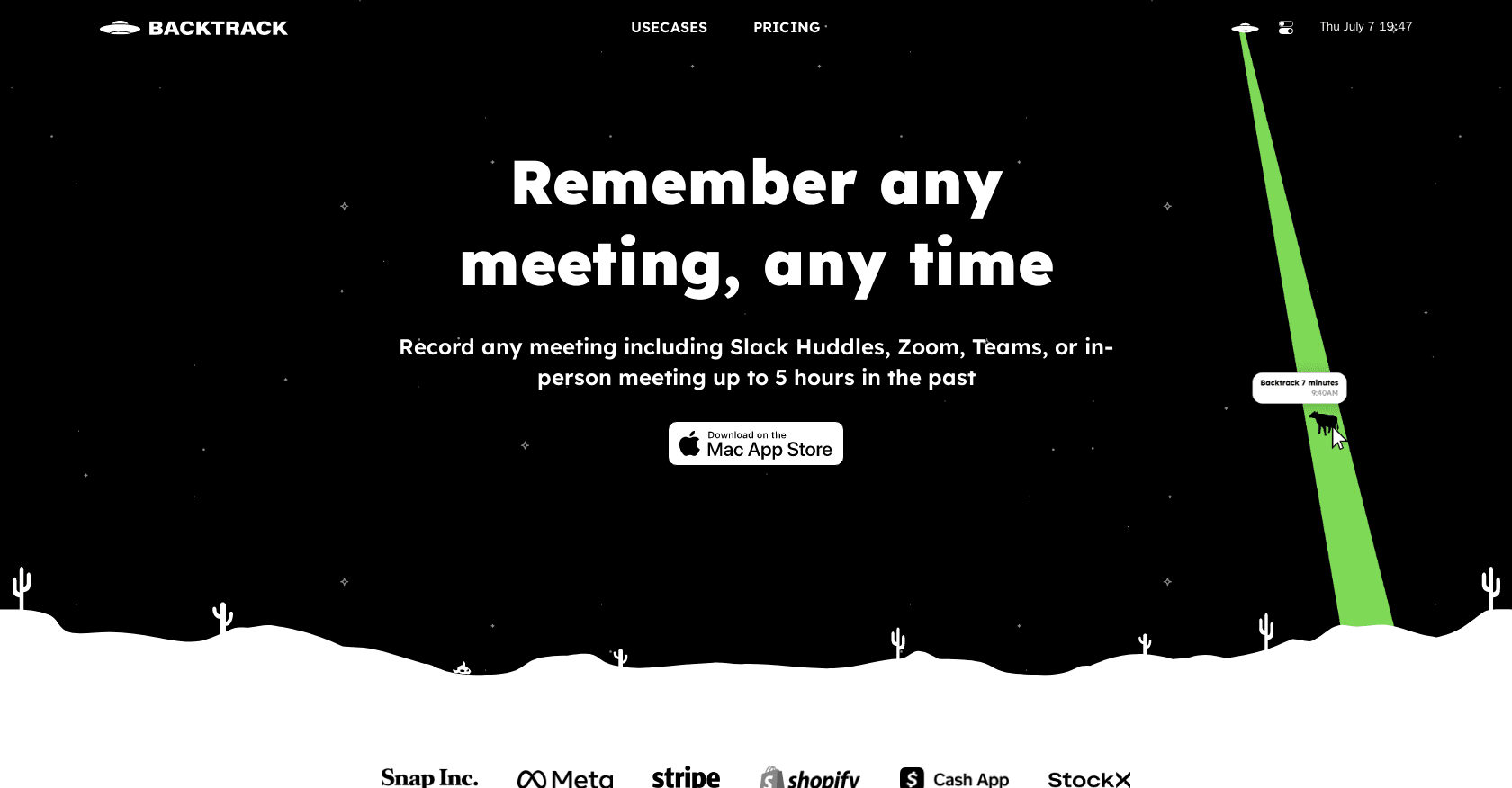 Backtrack screenshot