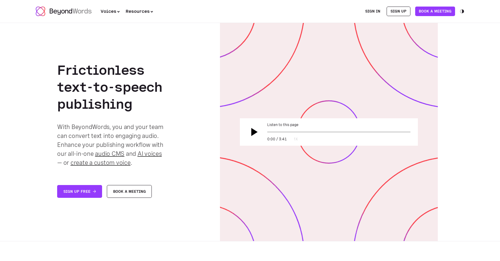 BeyondWords screenshot