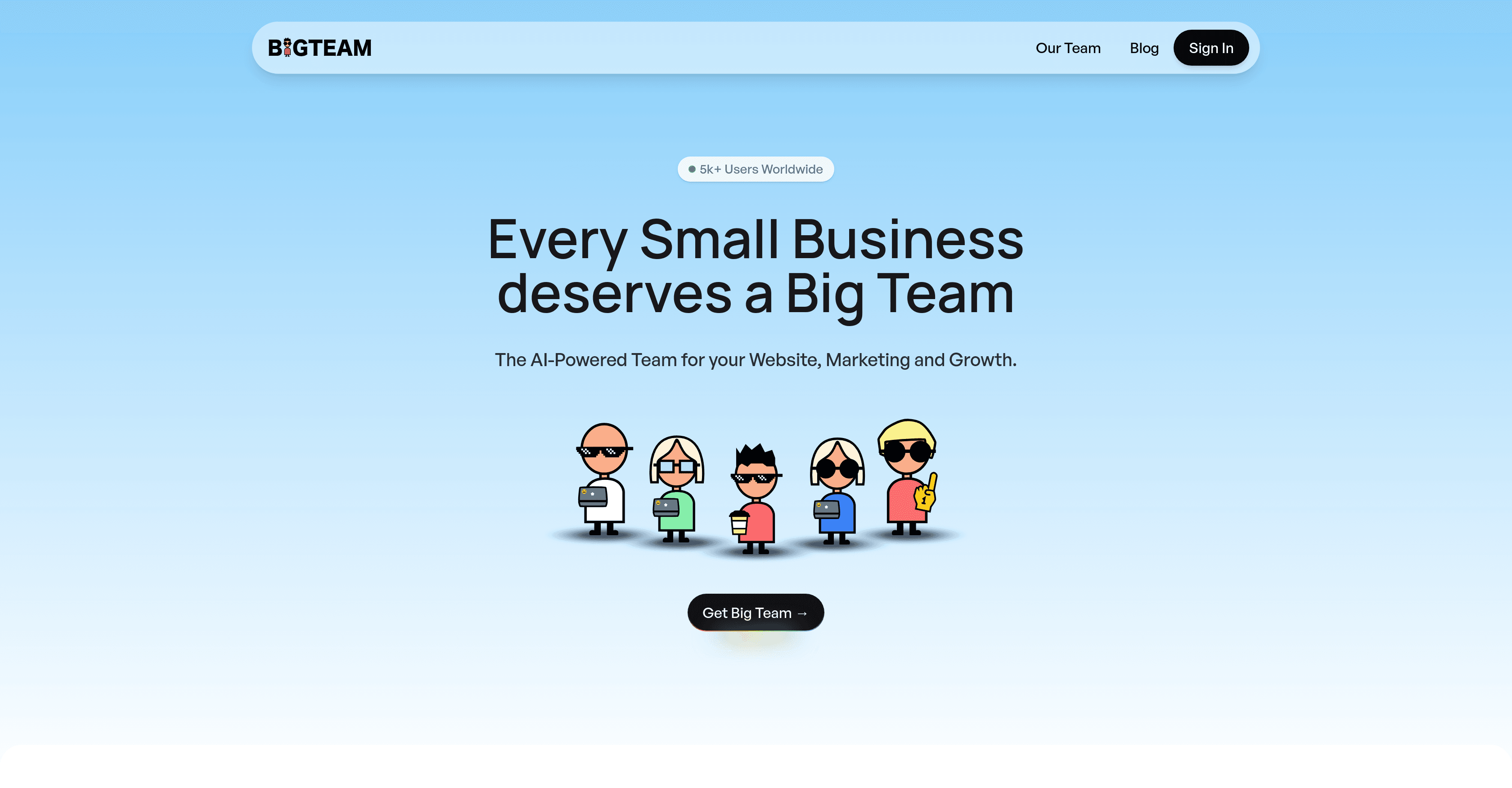 BigTeam screenshot