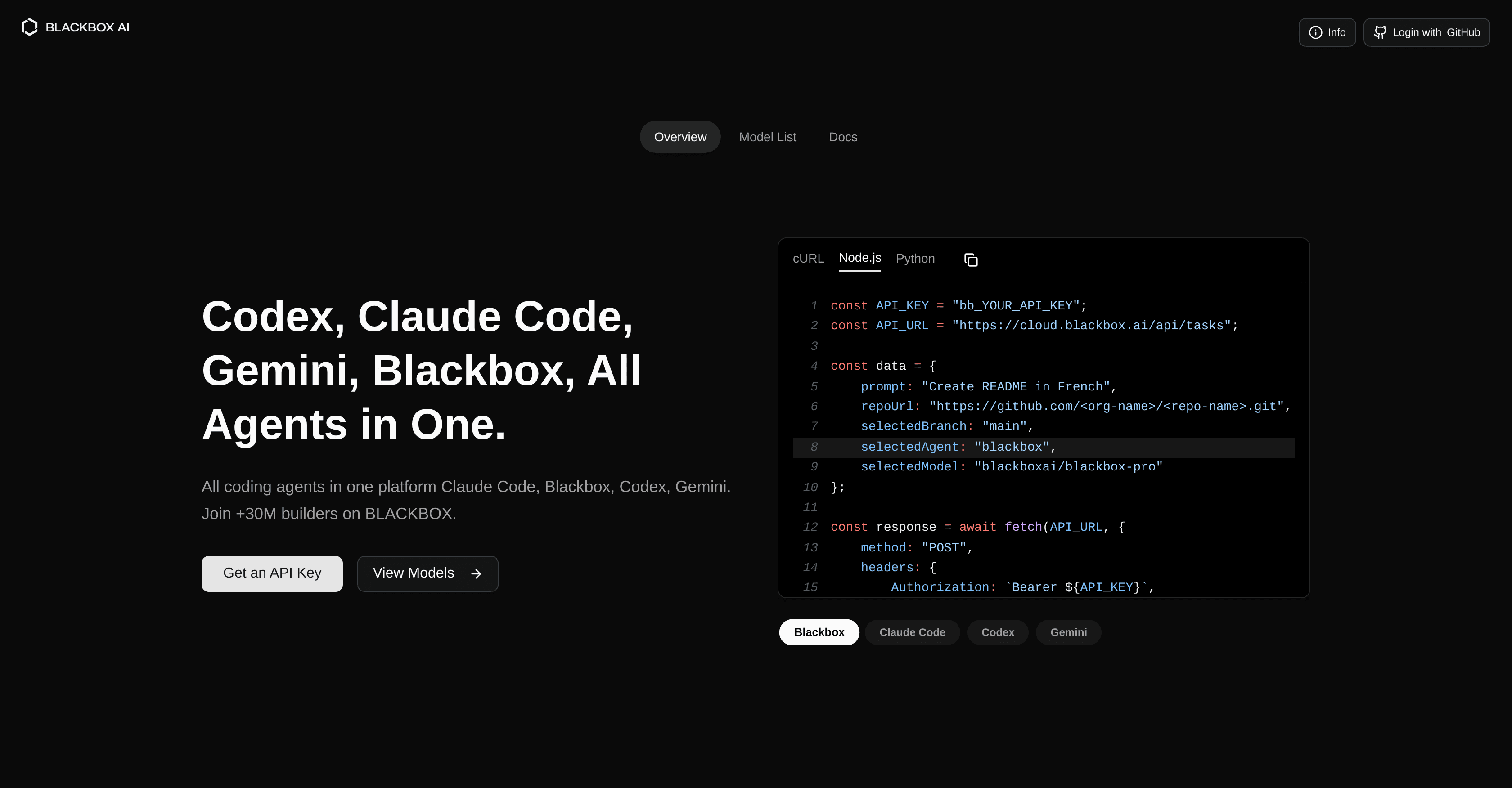 Blackbox AI screenshot