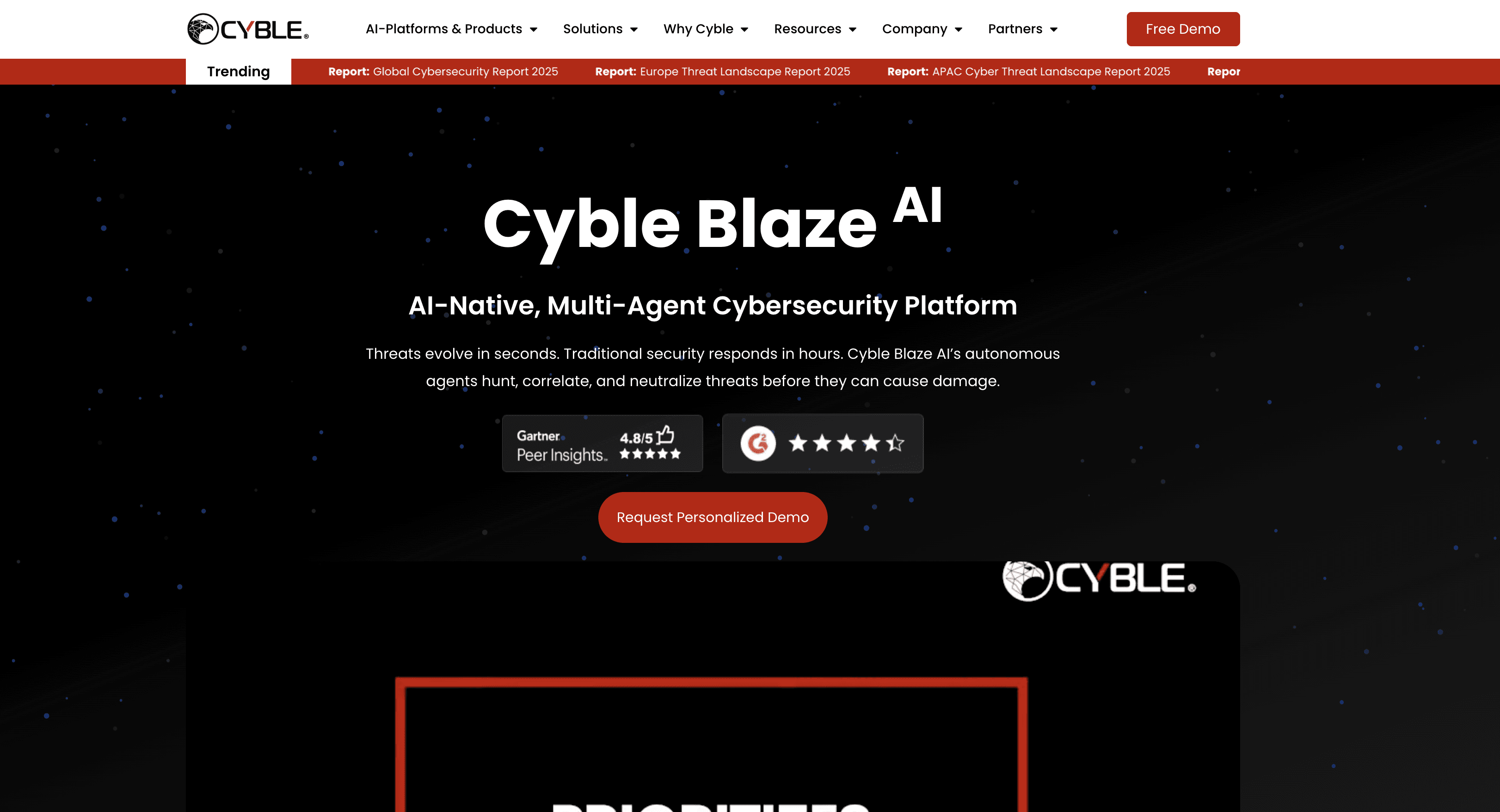 Blaze AI by Cyble screenshot