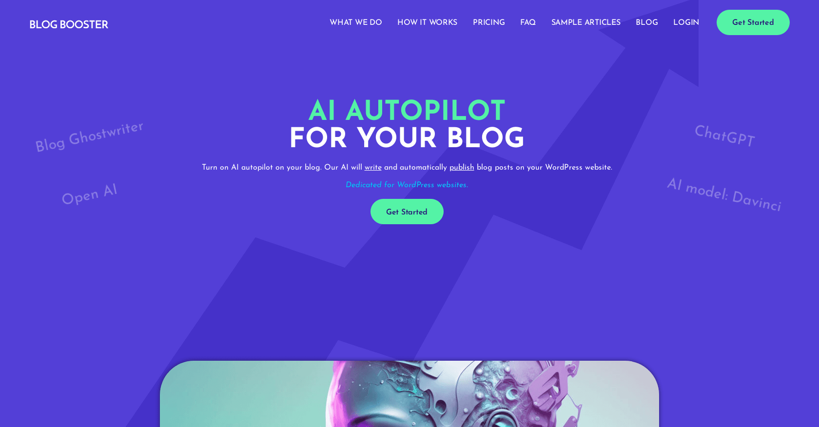 Blogbooster screenshot