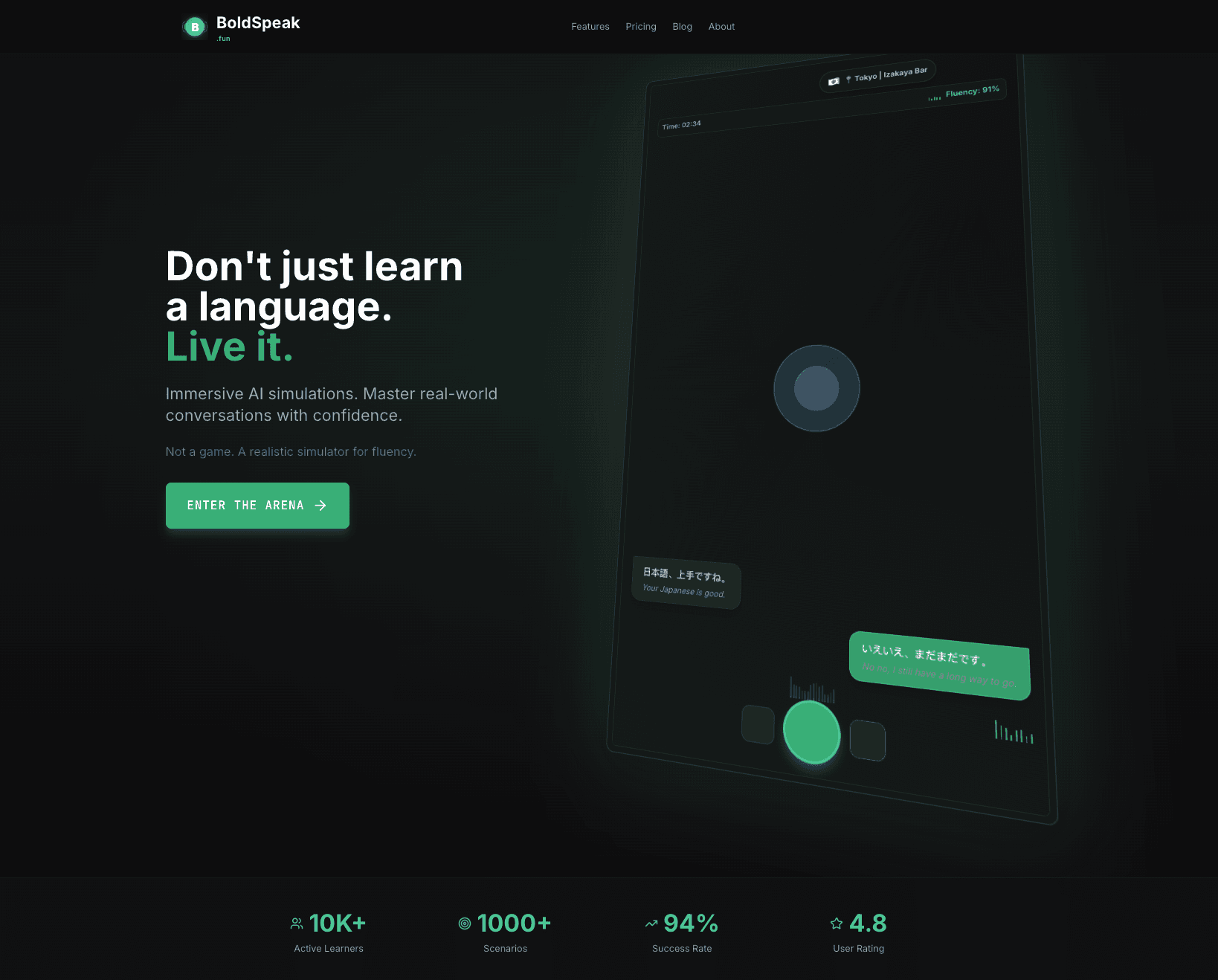 BoldSpeak screenshot