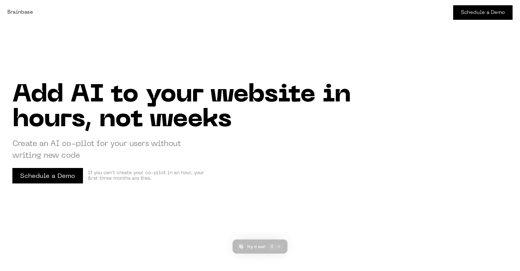 Brainbase screenshot