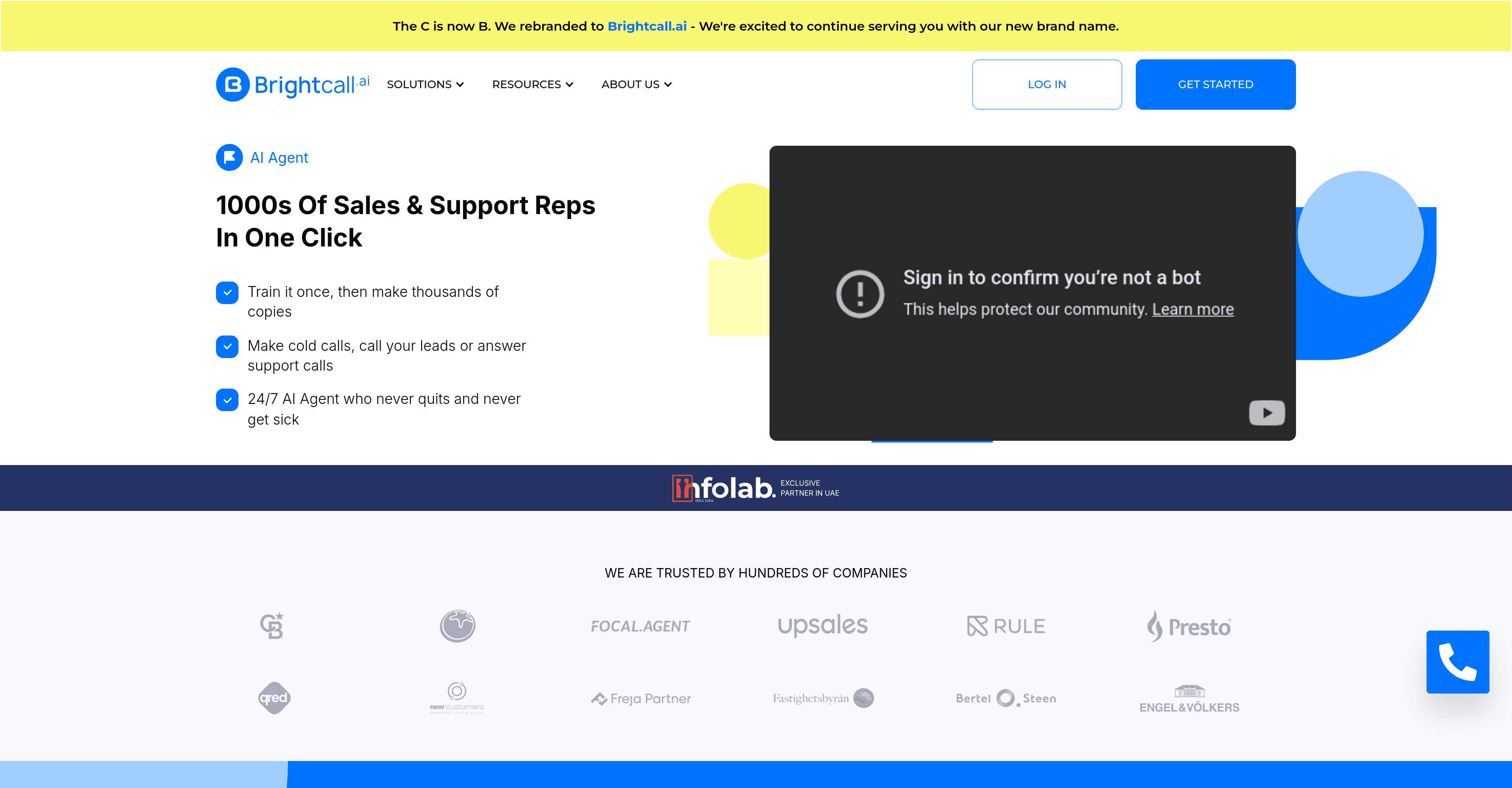 Brightcall.AI - AI Agent screenshot