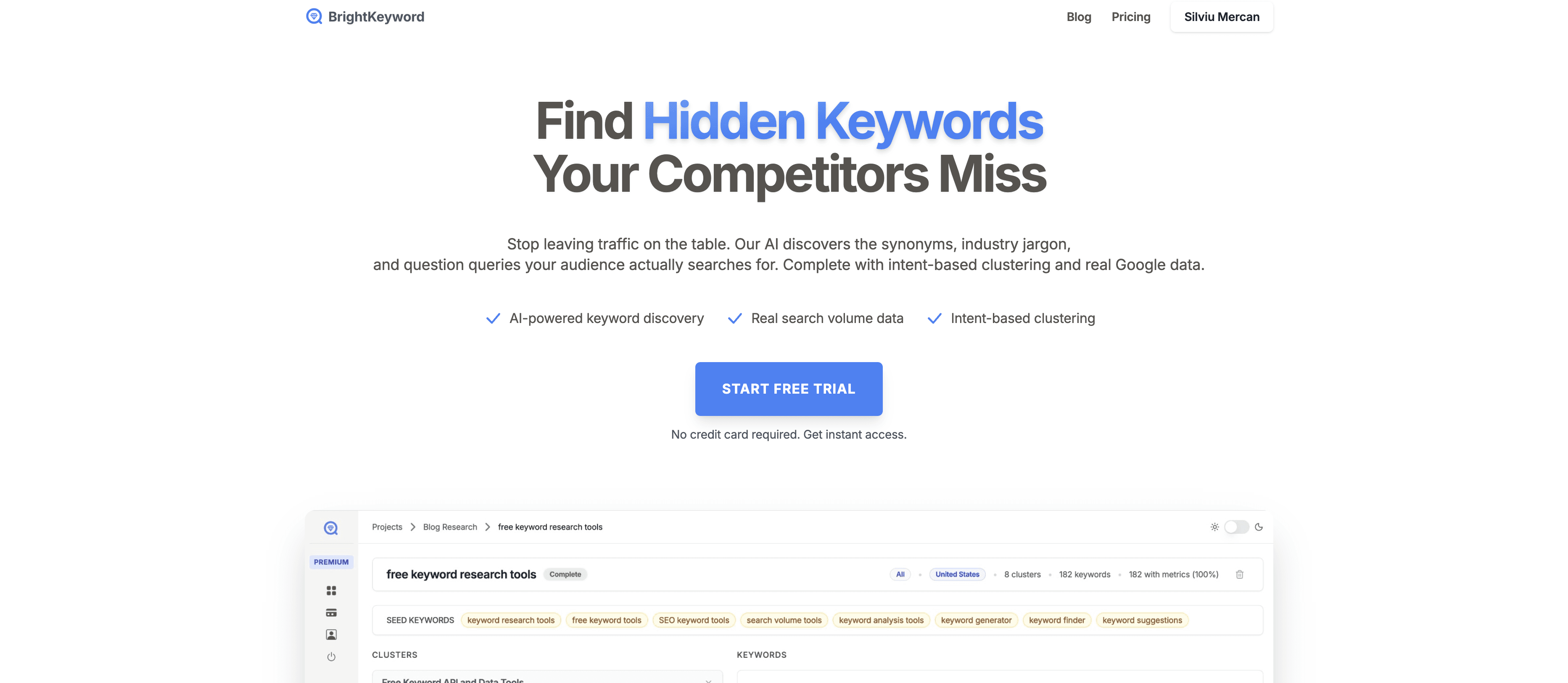BrightKeyword screenshot