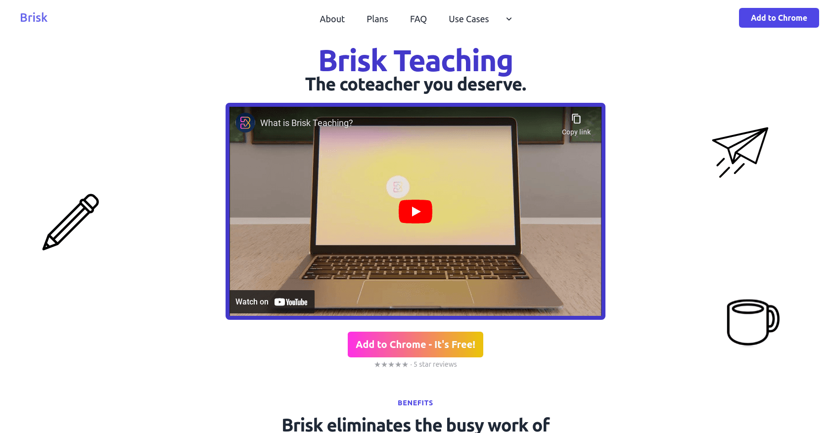 Brisk Teaching screenshot