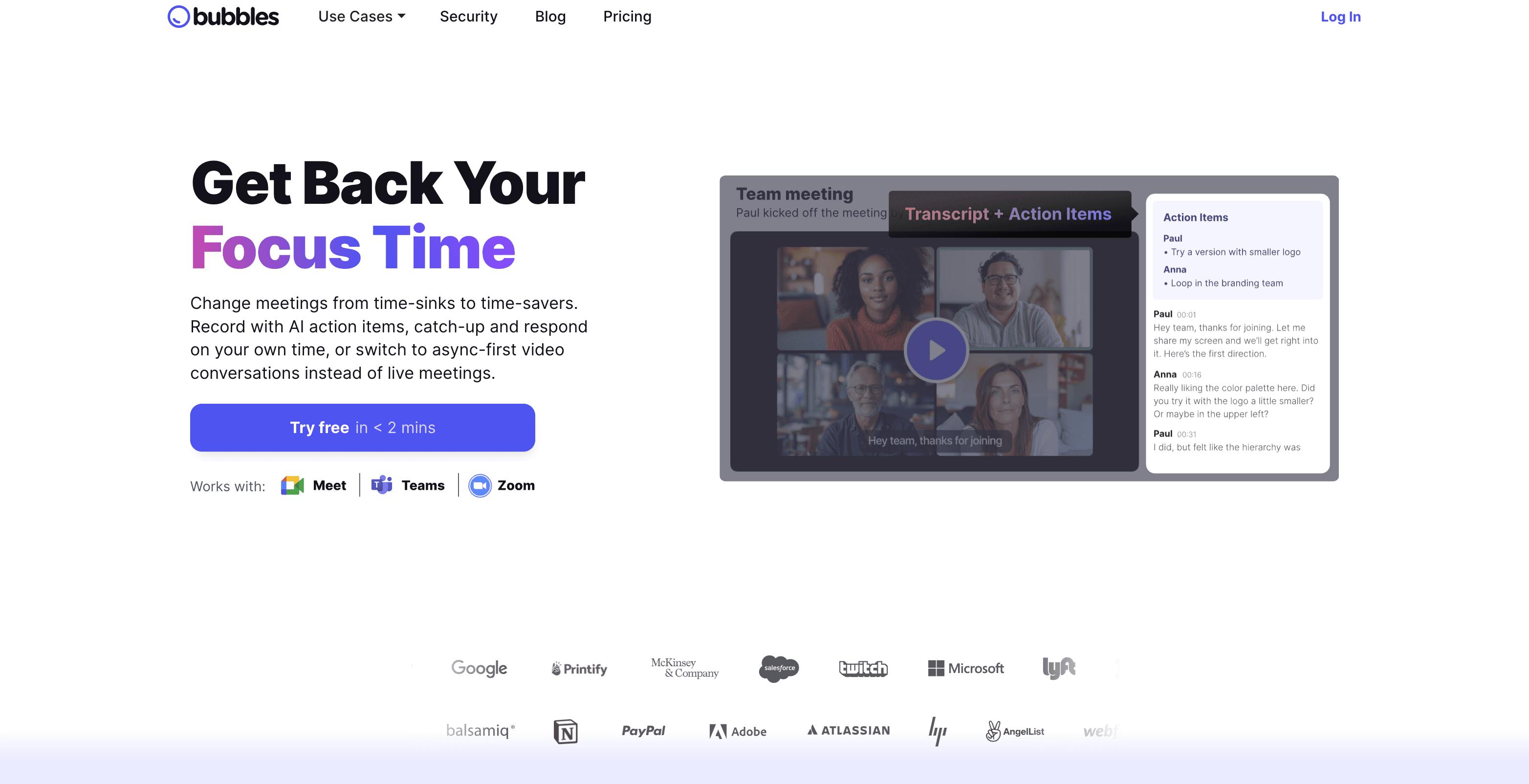 Bubbles Notetaker screenshot