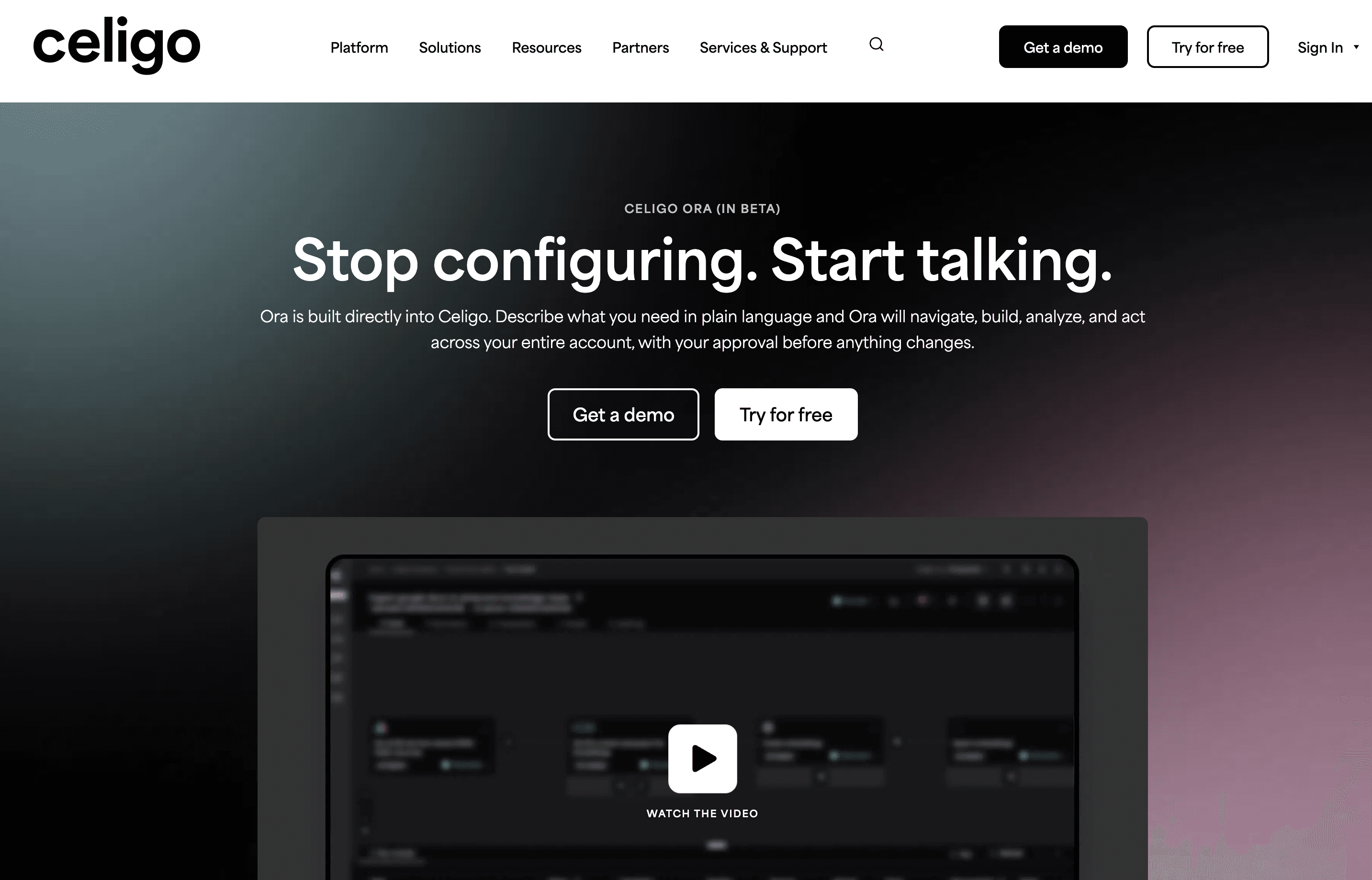 Celigo Ora screenshot