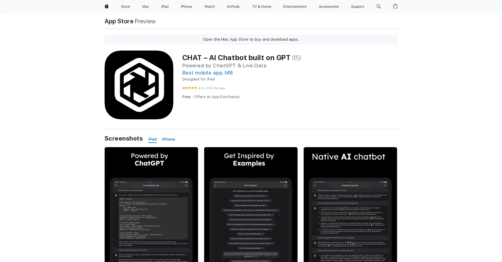 CHAT – AI Chatbot screenshot