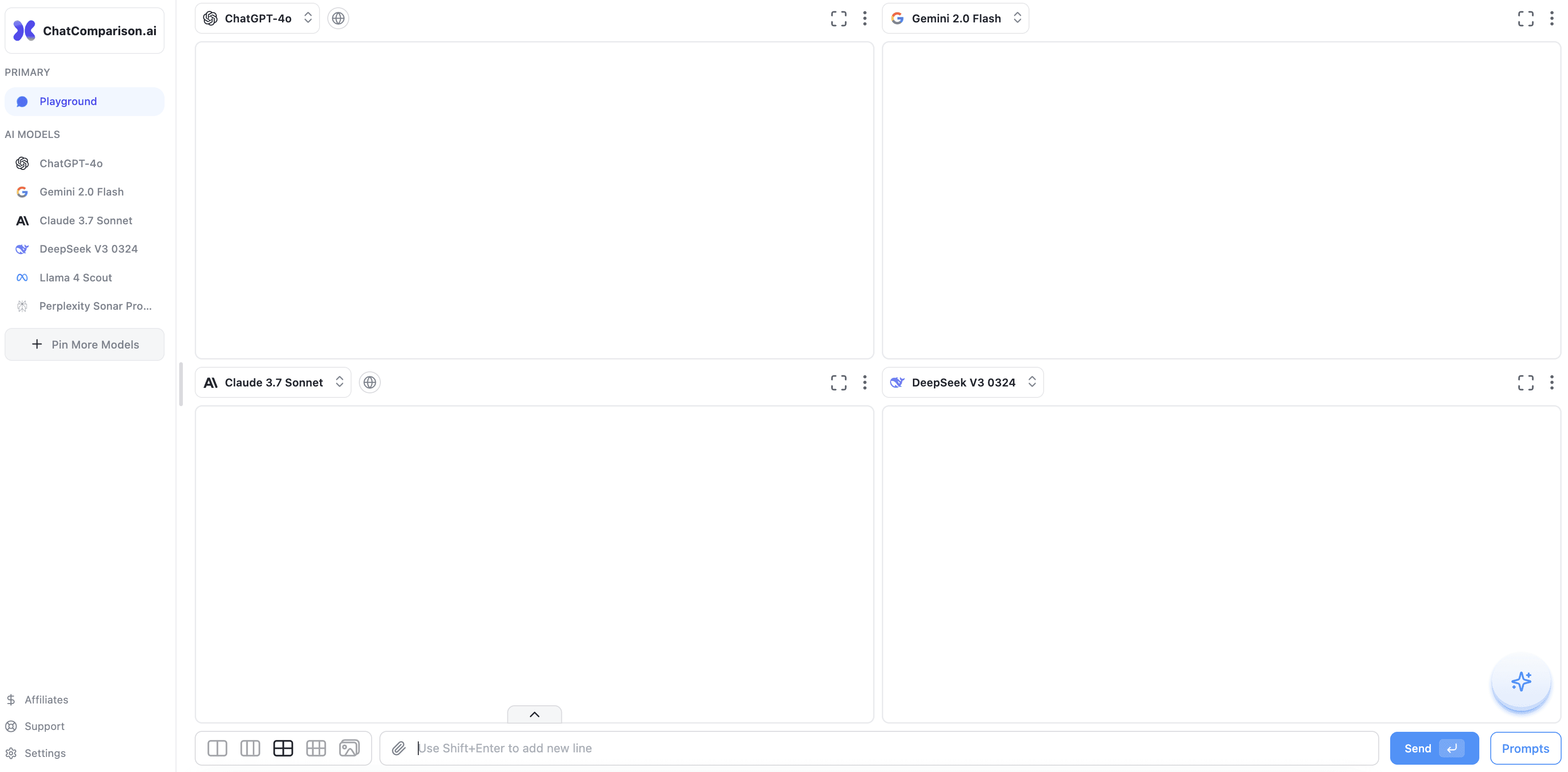 ChatComparison AI screenshot