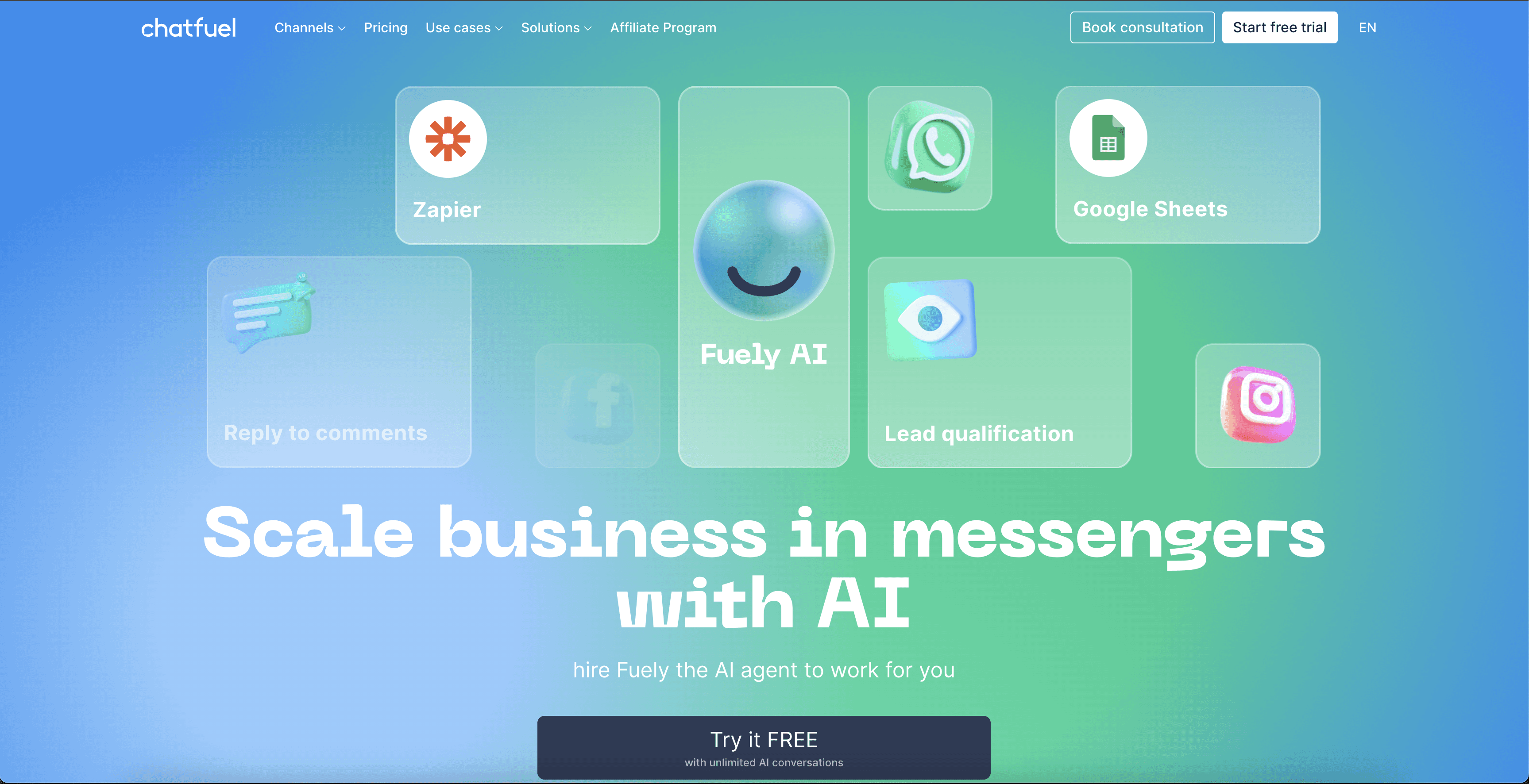 Chatfuel AI screenshot