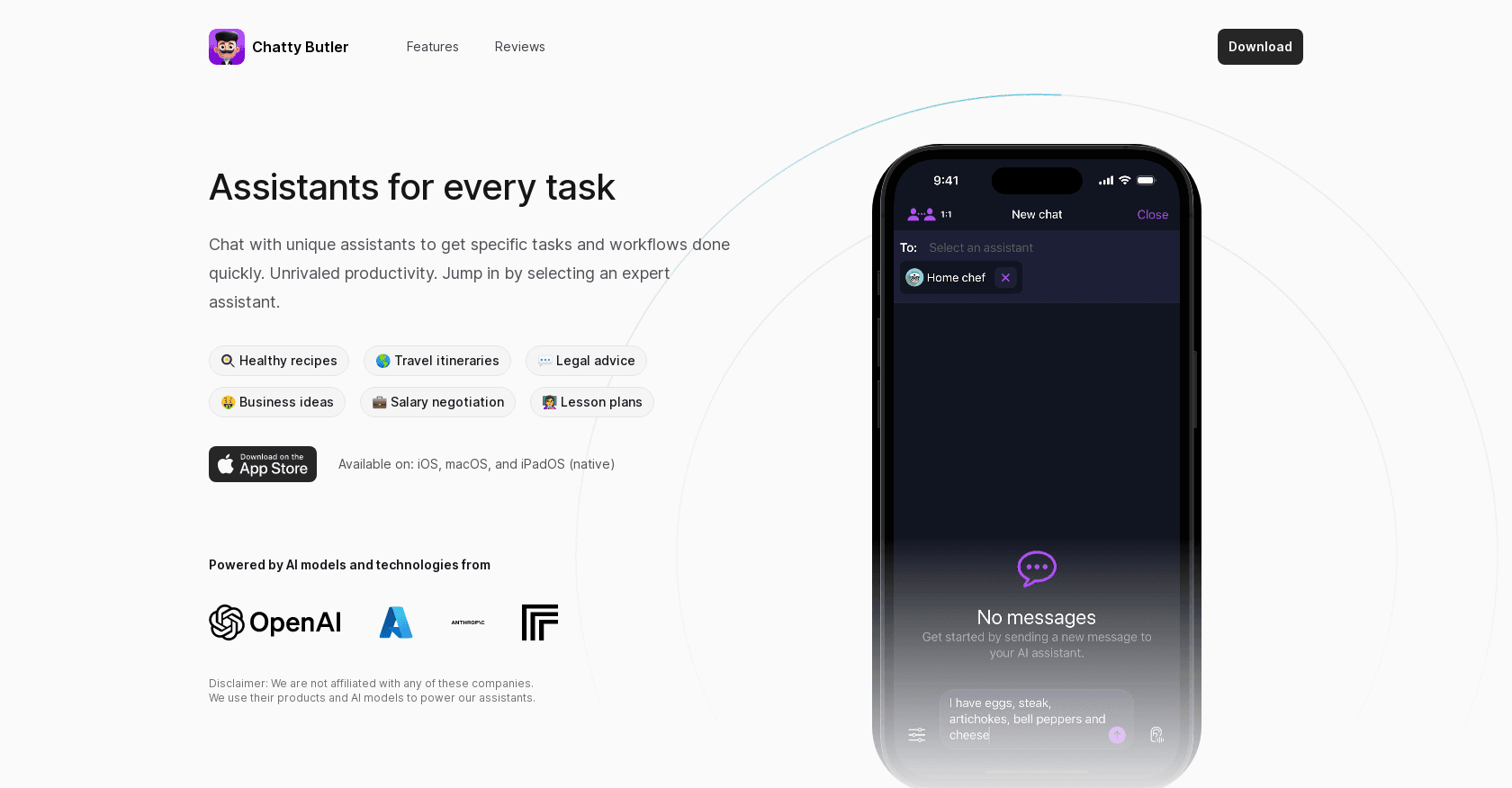 Chatty Butler screenshot