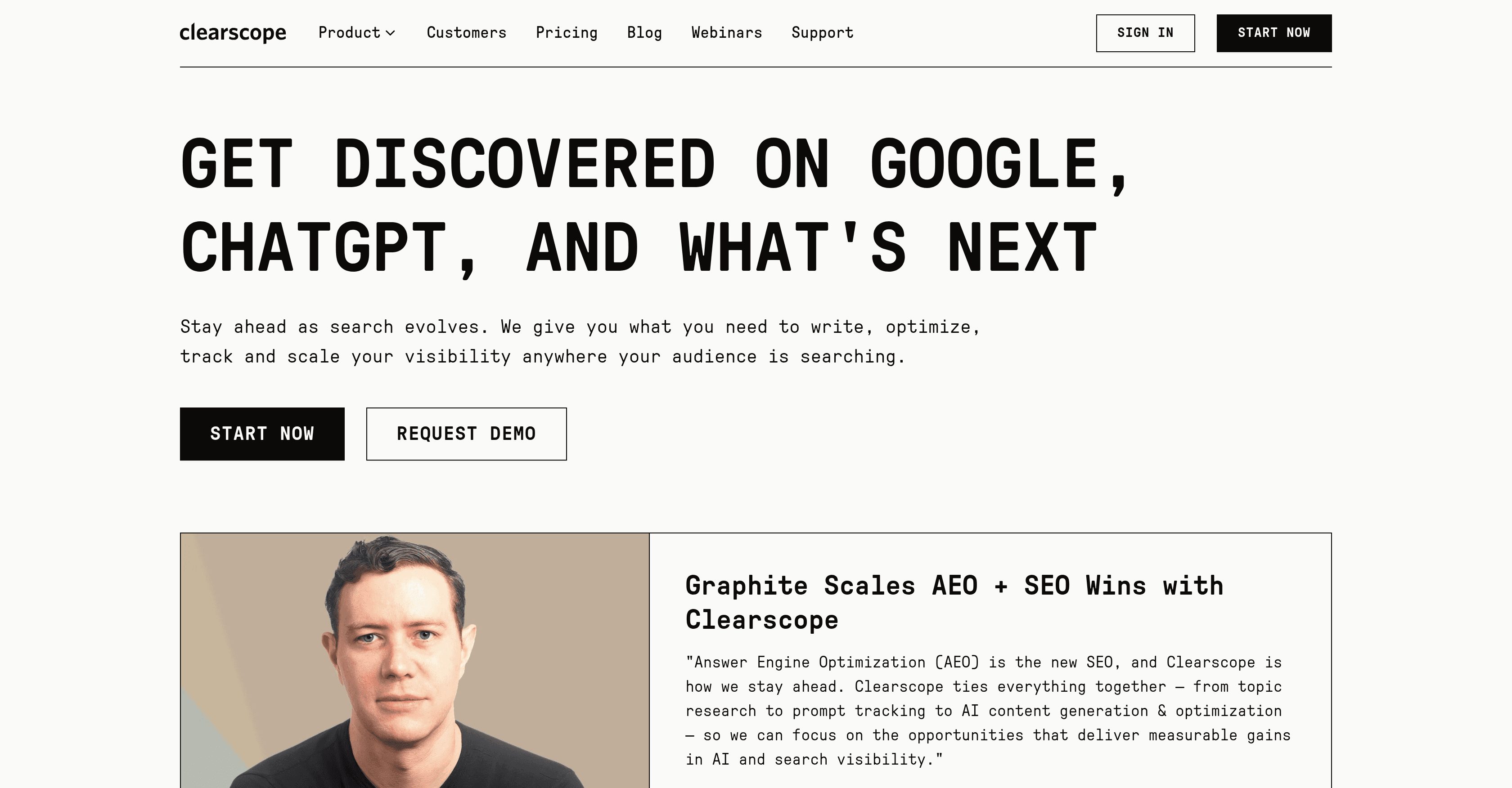 Clearscope screenshot